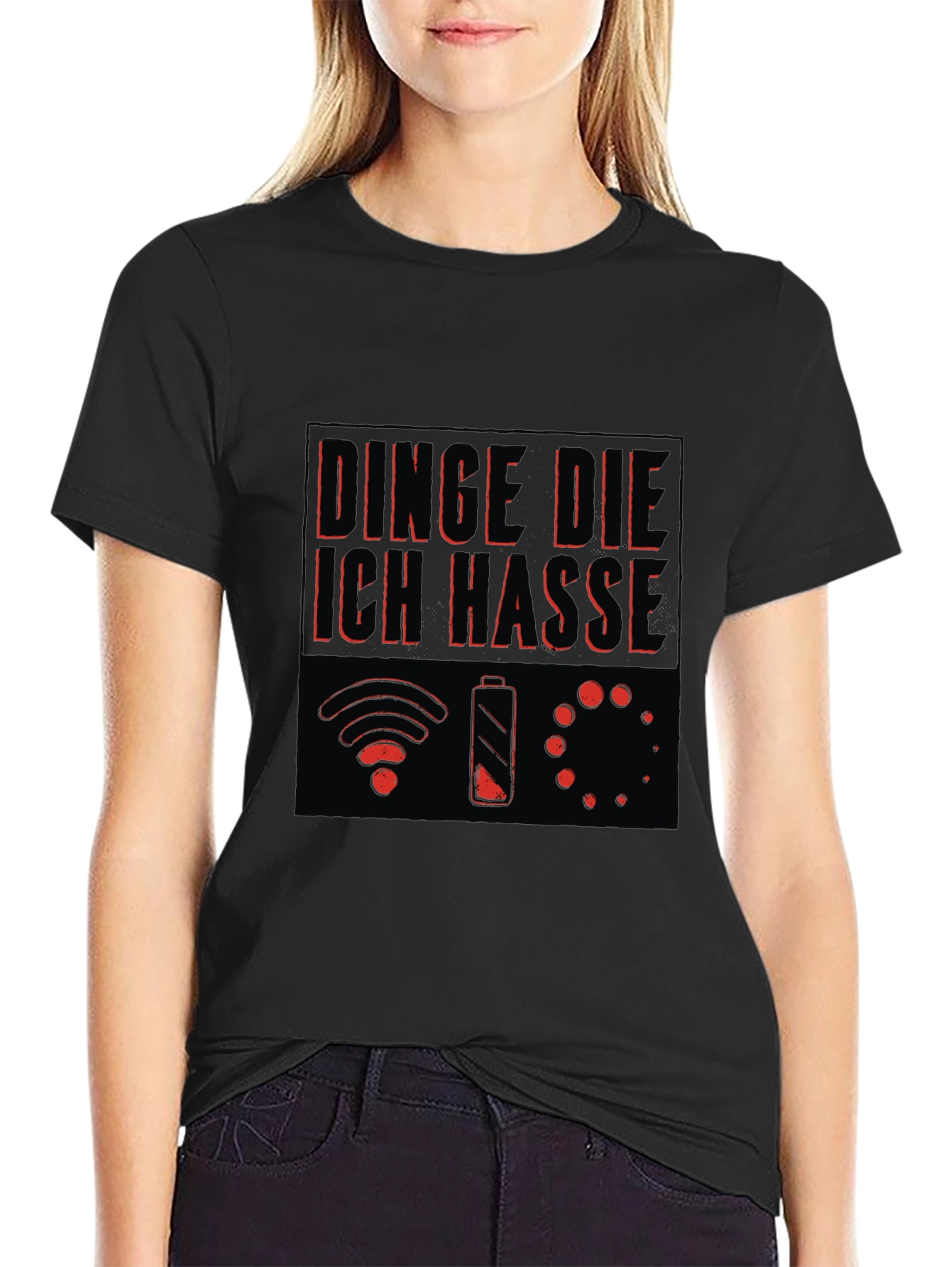 Humorous Things I Hate Black Graphic Tee