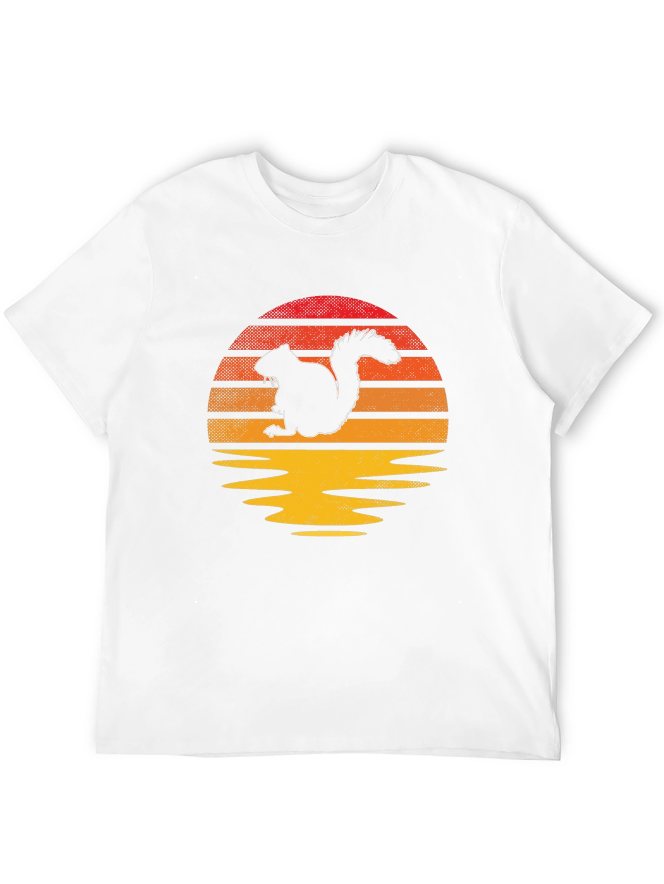 Squirrel Sunset Graphic Tee - Nature Lover Shirt