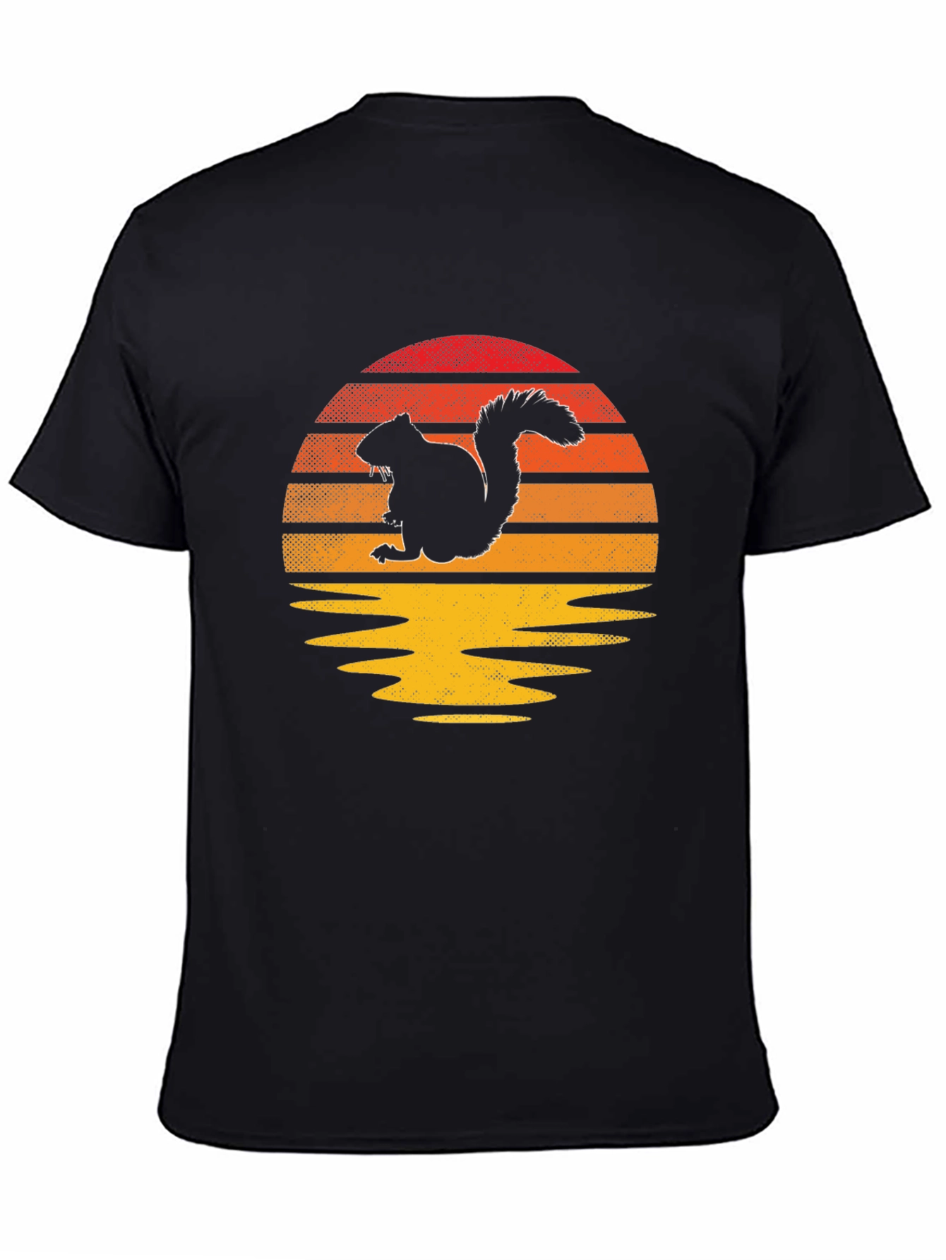 Squirrel Sunset Graphic Tee - Nature Lover Shirt