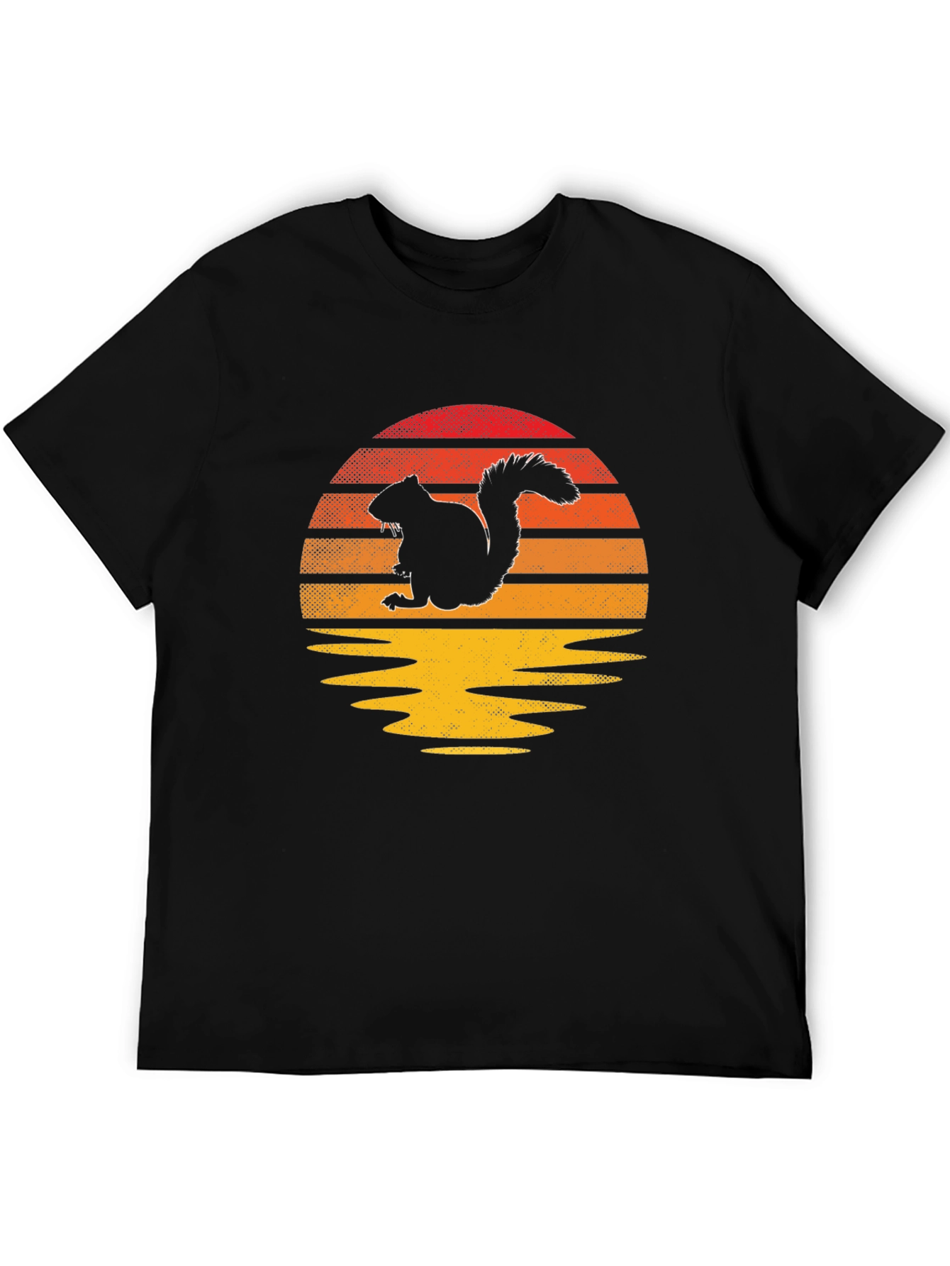 Squirrel Sunset Graphic Tee - Nature Lover Shirt