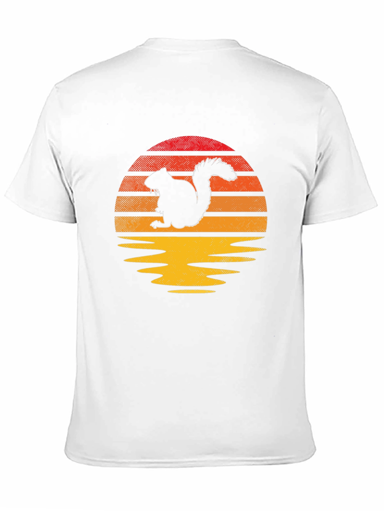 Squirrel Sunset Graphic Tee - Nature Lover Shirt