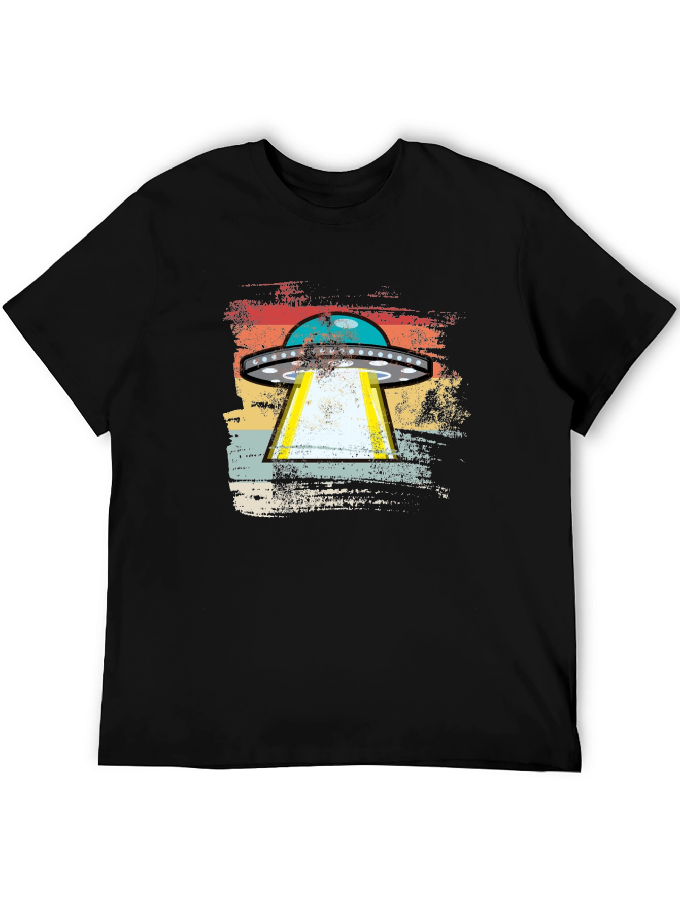 Retro UFO Abduction T-Shirt - Alien Invasion Graphic Tee