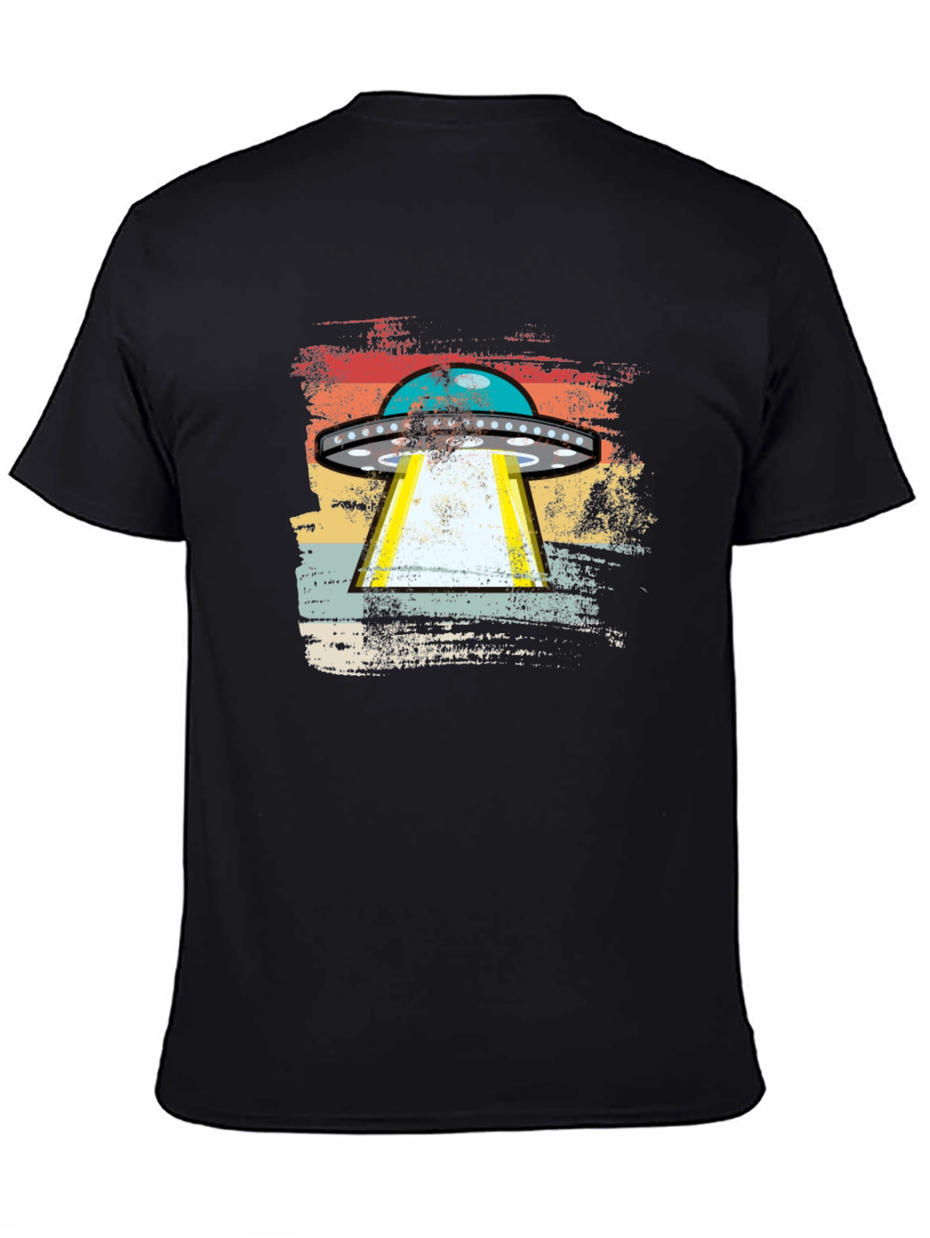 Retro UFO Abduction T-Shirt - Alien Invasion Graphic Tee