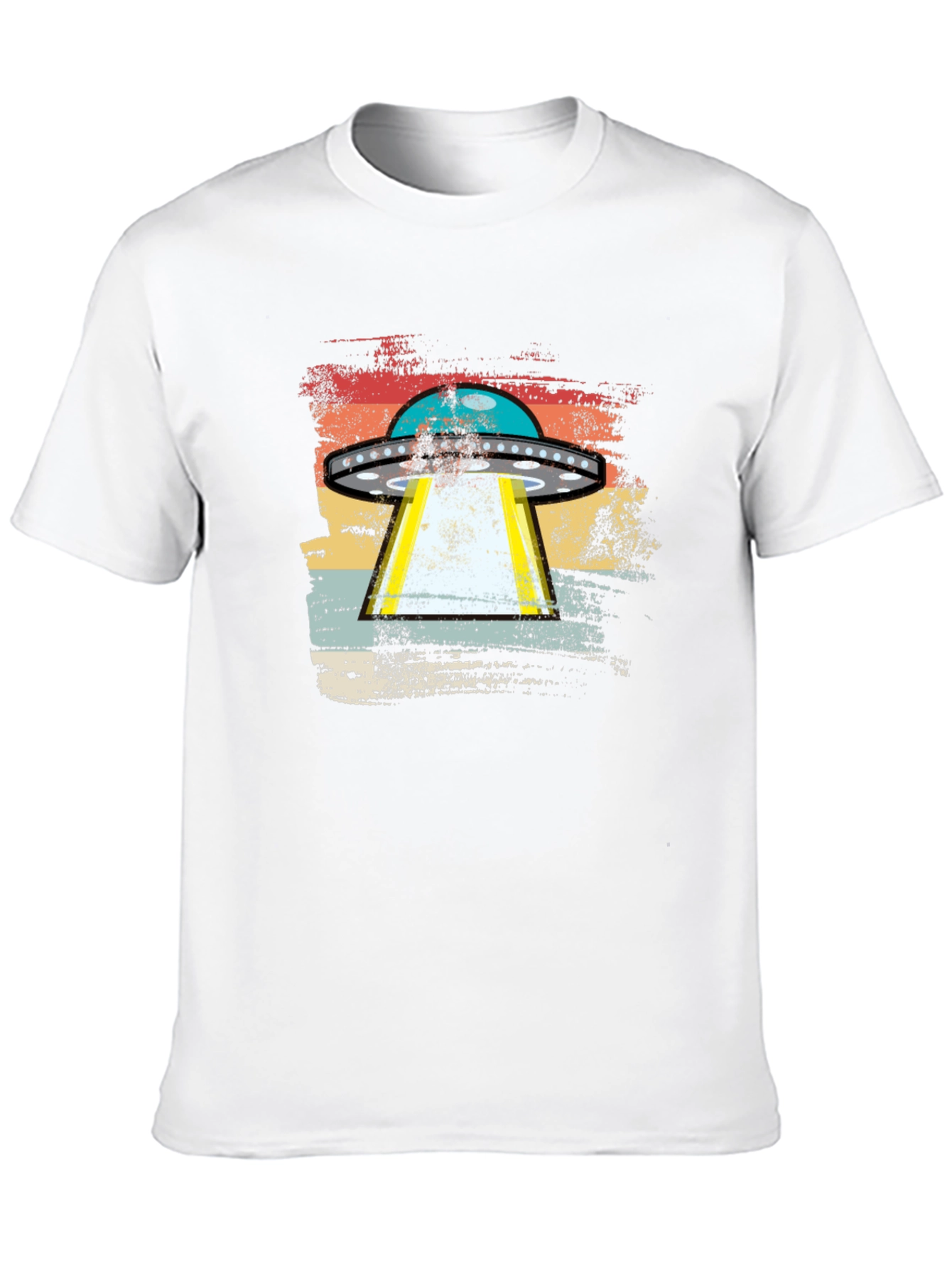 Retro UFO Abduction T-Shirt - Alien Invasion Graphic Tee