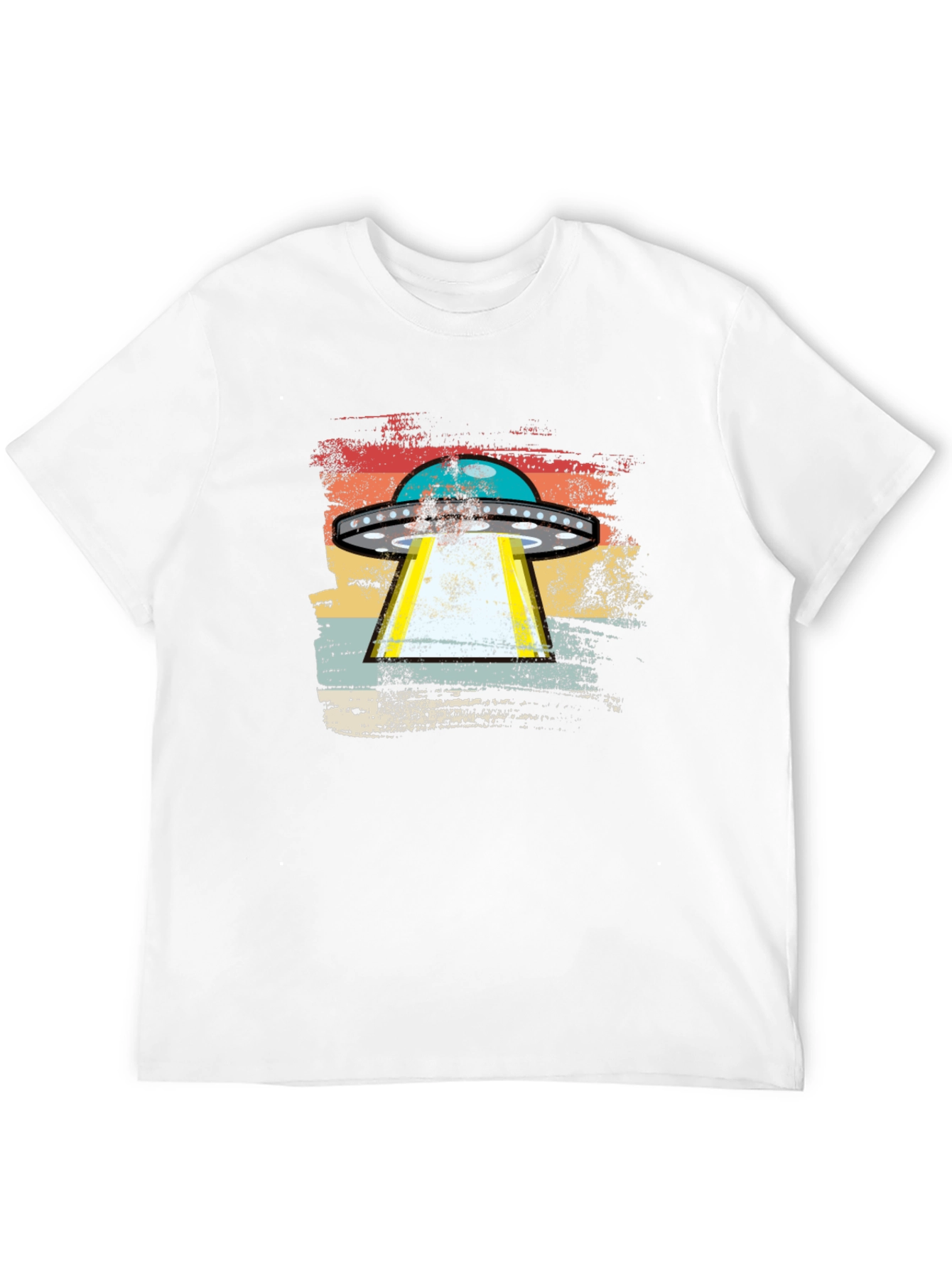 Retro UFO Abduction T-Shirt - Alien Invasion Graphic Tee