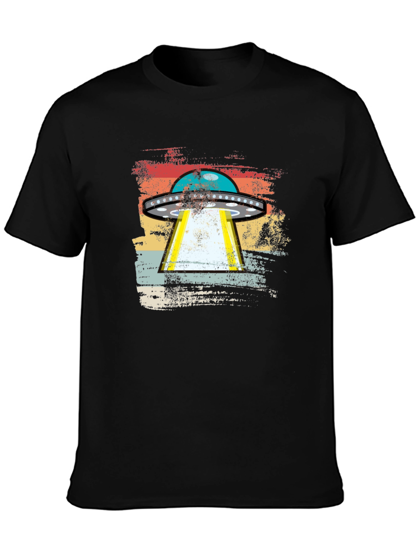 Retro UFO Abduction T-Shirt - Alien Invasion Graphic Tee