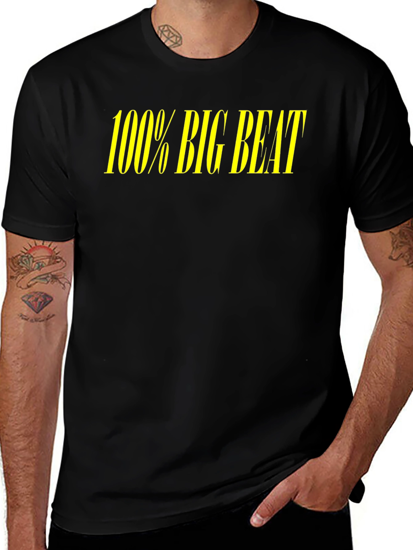 100% Big Beat Black T-Shirt
