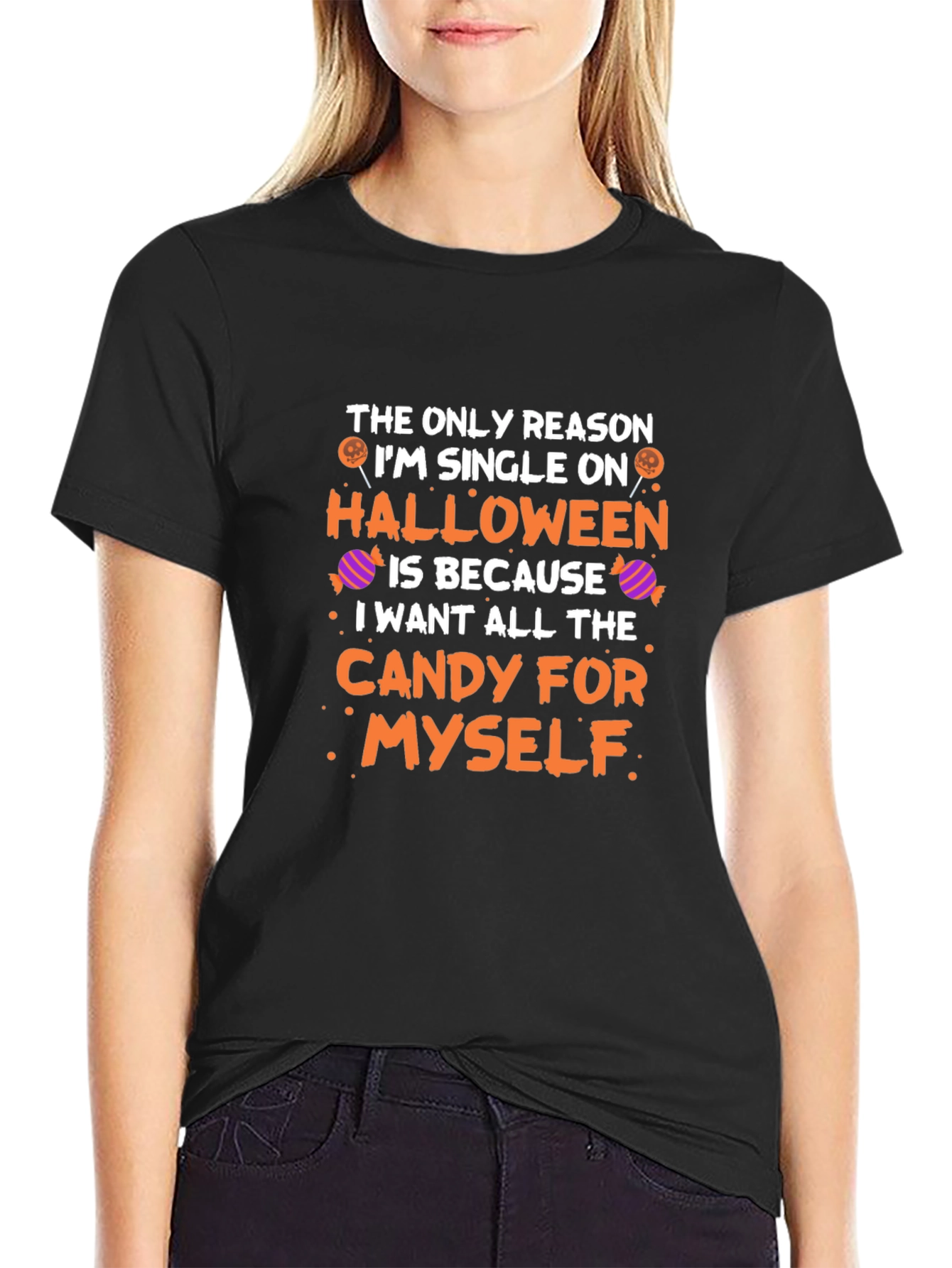 Single on Halloween Candy T-Shirt