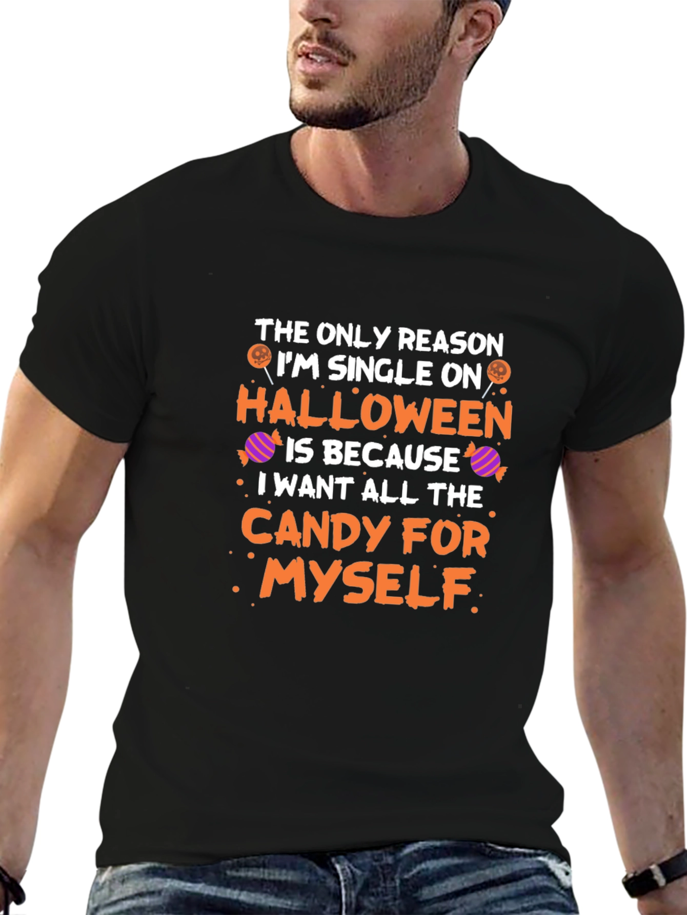 Single on Halloween Candy T-Shirt