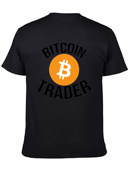 Bitcoin Trader Black T-Shirt Cryptocurrency Tee