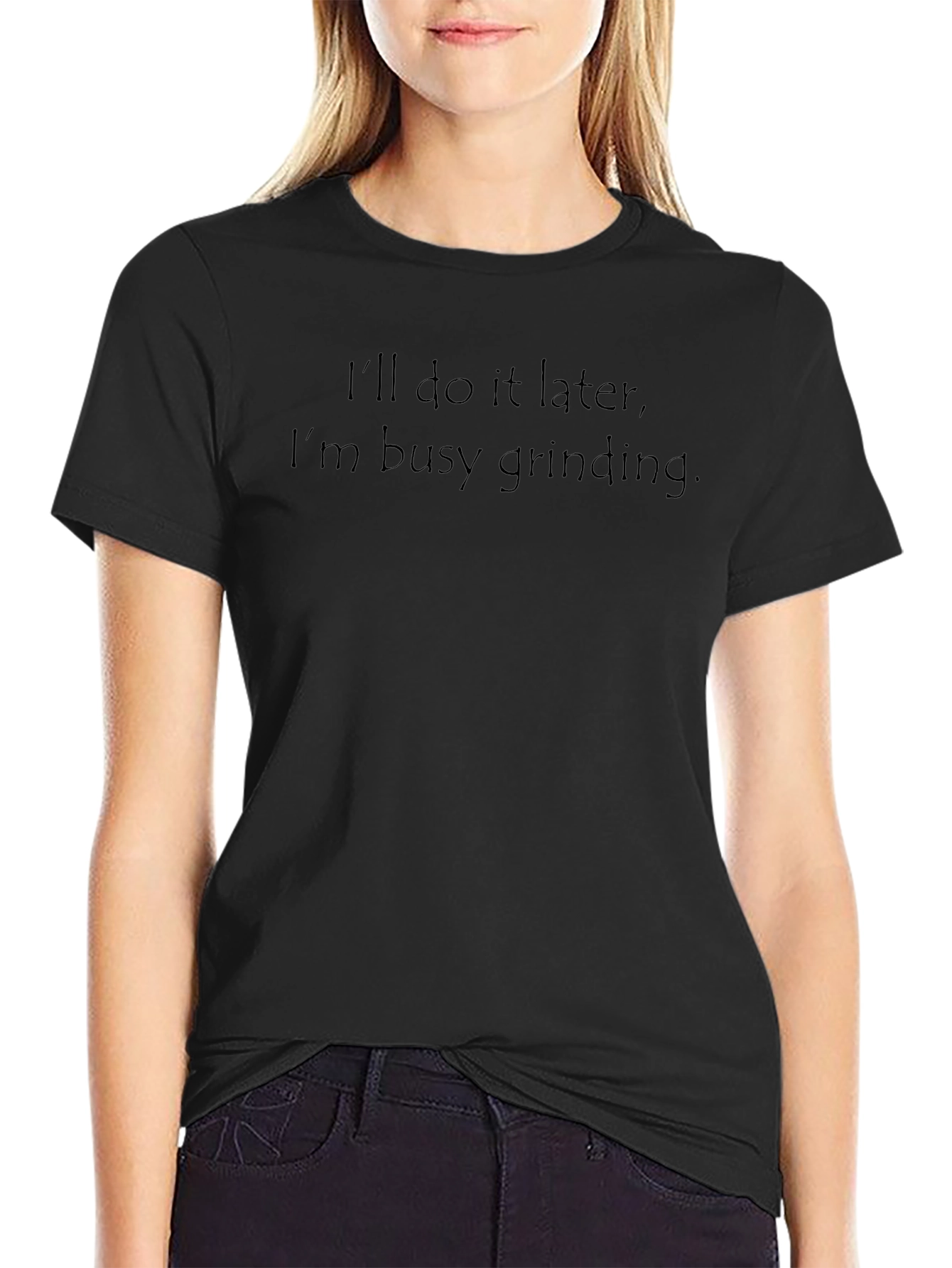 Grinding Mode Black T-Shirt