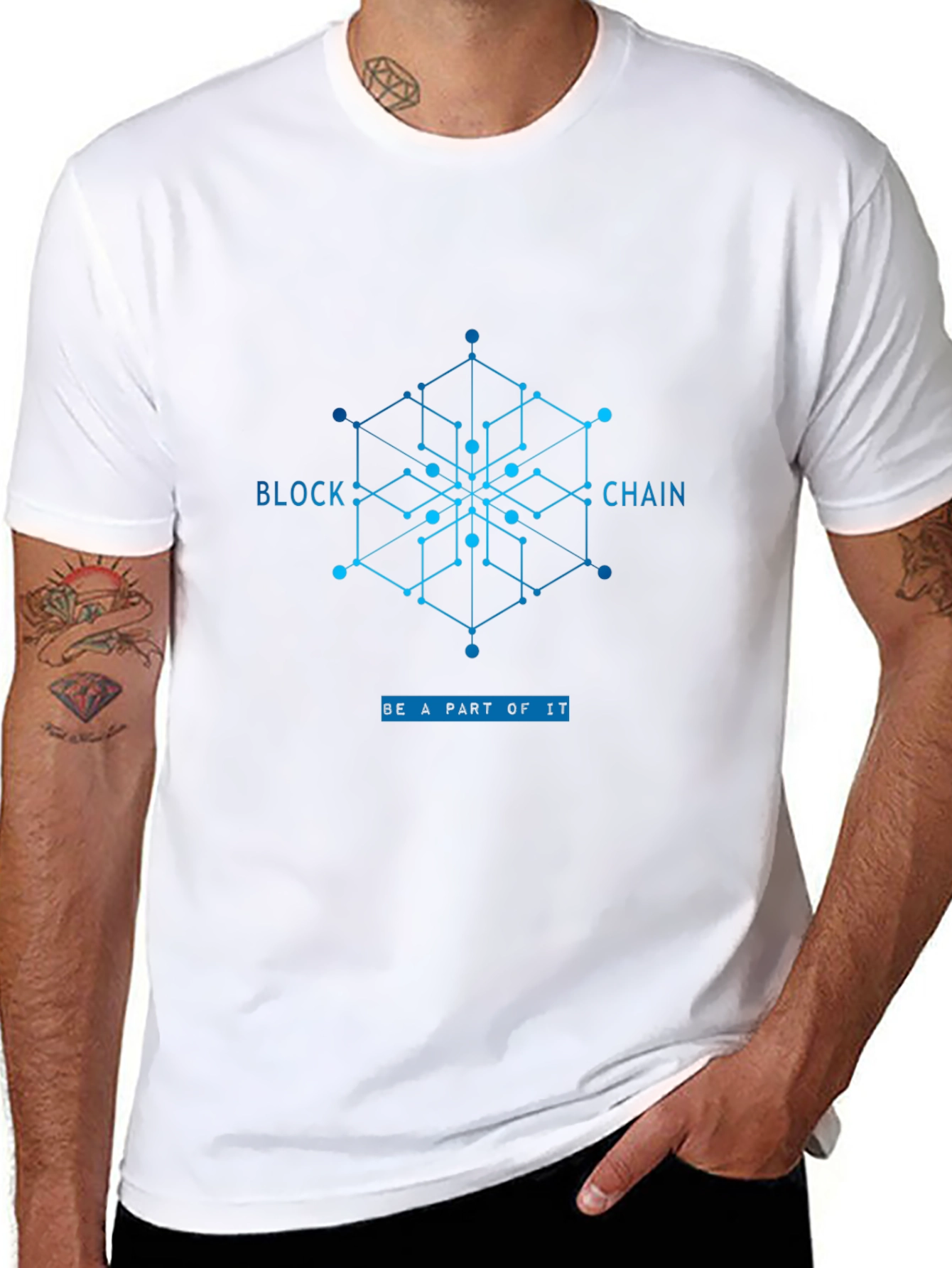 Blockchain Graphic Tee - Be a Part of It