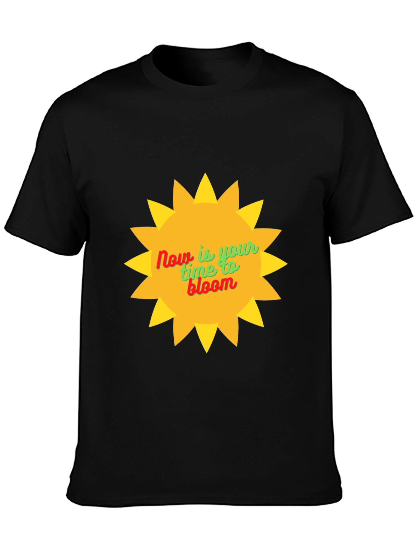 Bloom Now Black T-Shirt