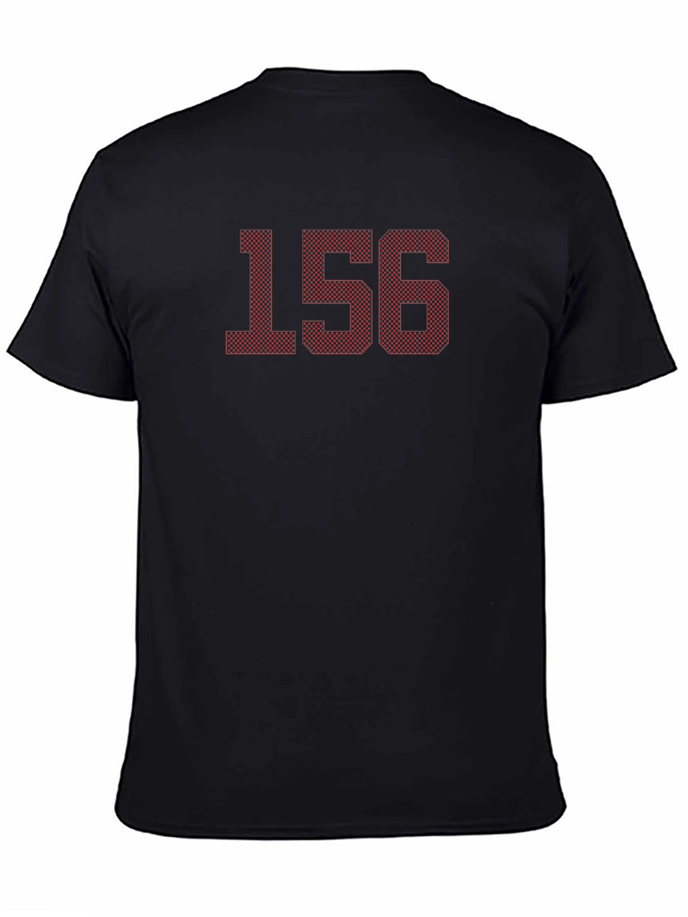 Mens Black T-Shirt with 156 Graphic