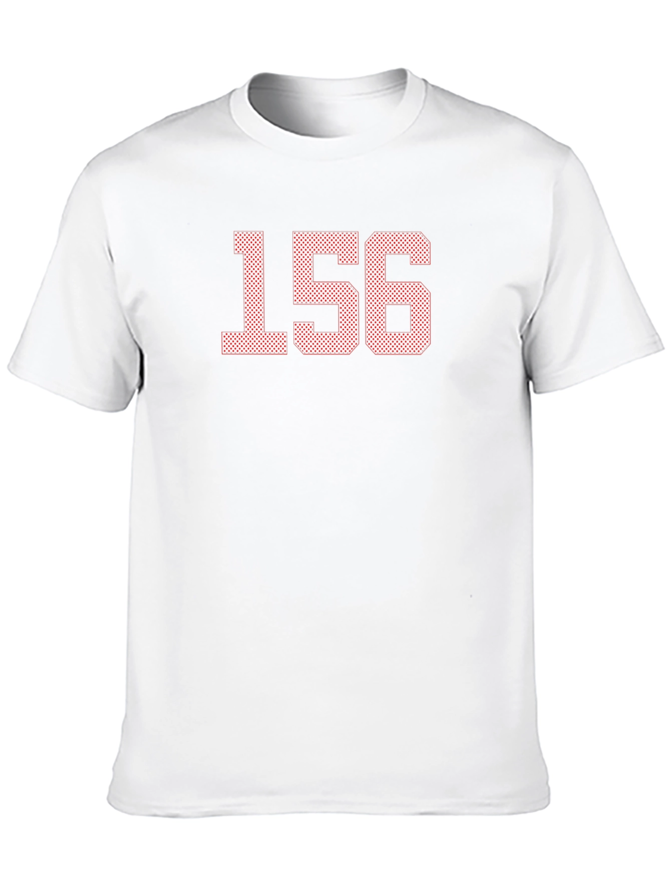Mens Black T-Shirt with 156 Graphic