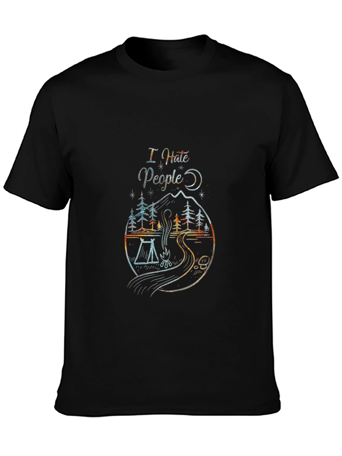 I Hate People Camping Graphic Tee