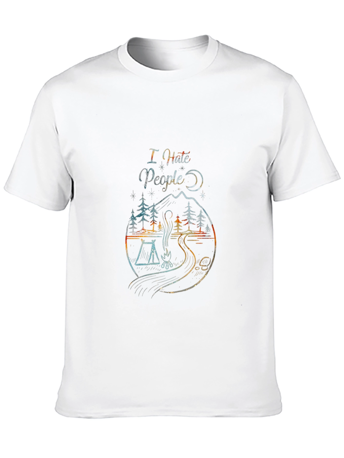 I Hate People Camping Graphic Tee
