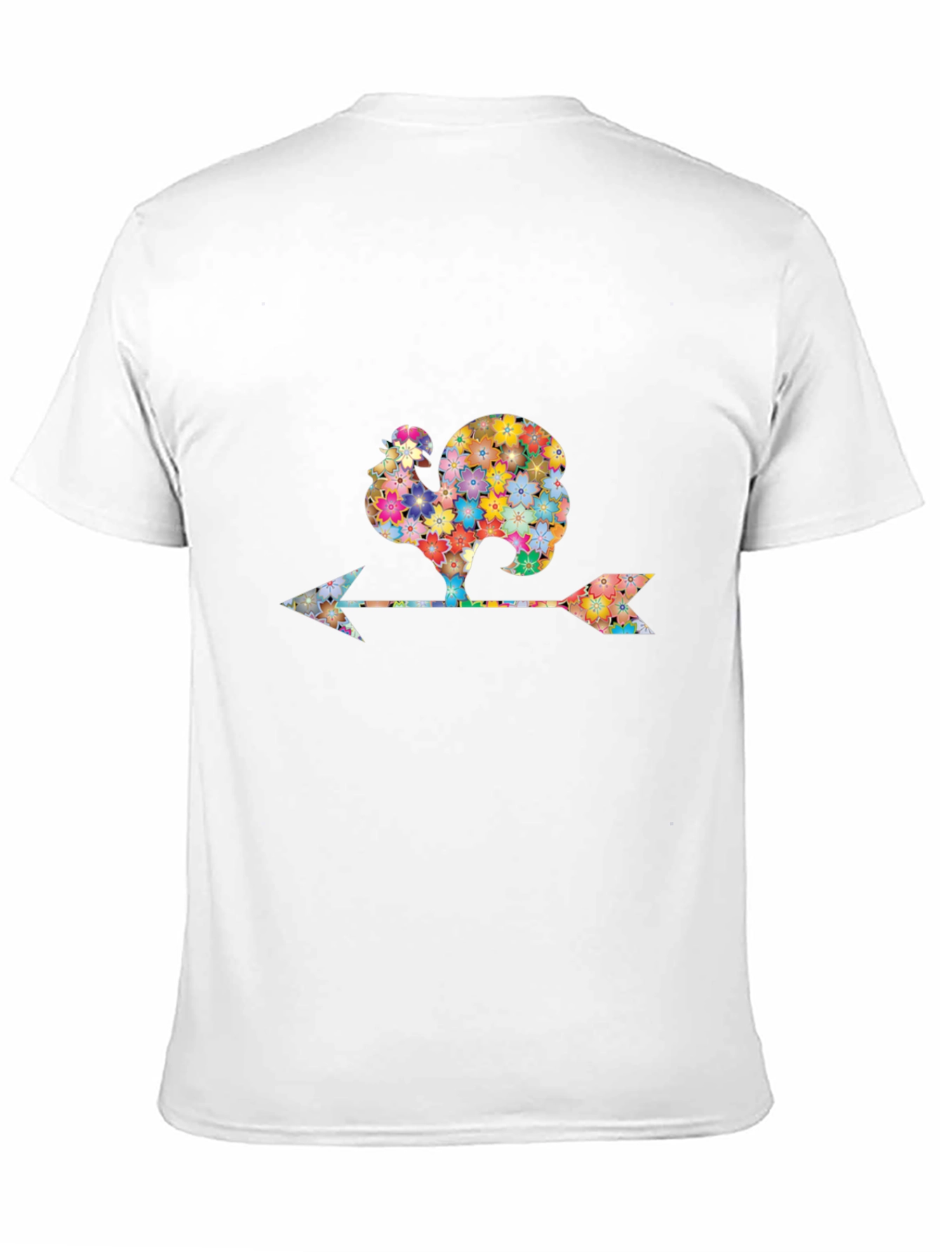 Floral Rooster Weathervane Graphic Tee