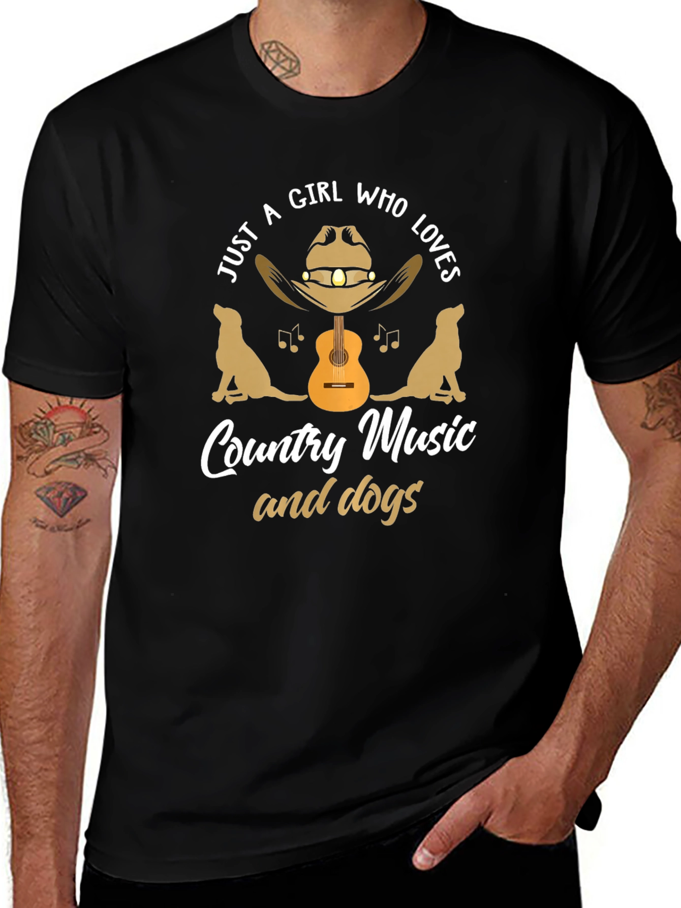 Country Music & Dog Lover T-Shirt