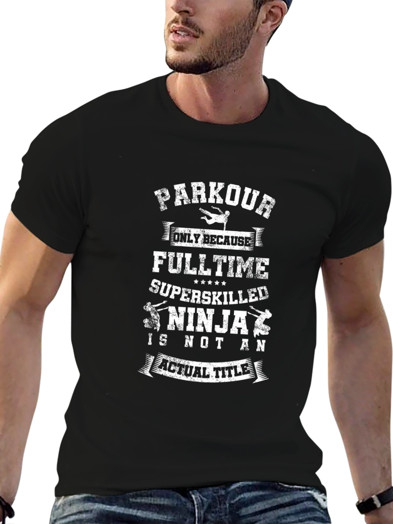 Parkour Ninja T-Shirt - Funny Stunt Performer Tee