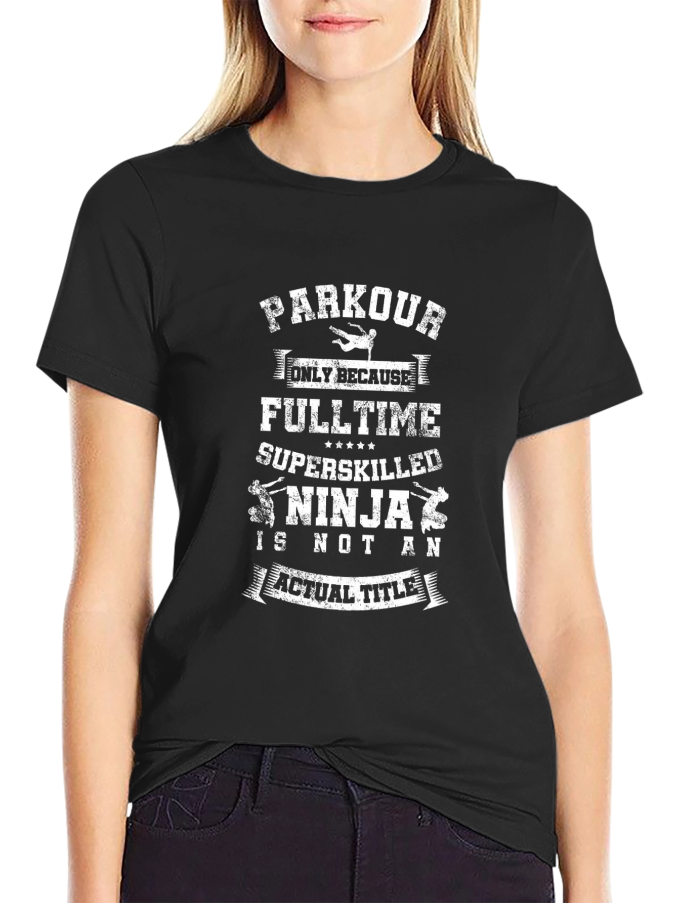 Parkour Ninja T-Shirt - Funny Stunt Performer Tee
