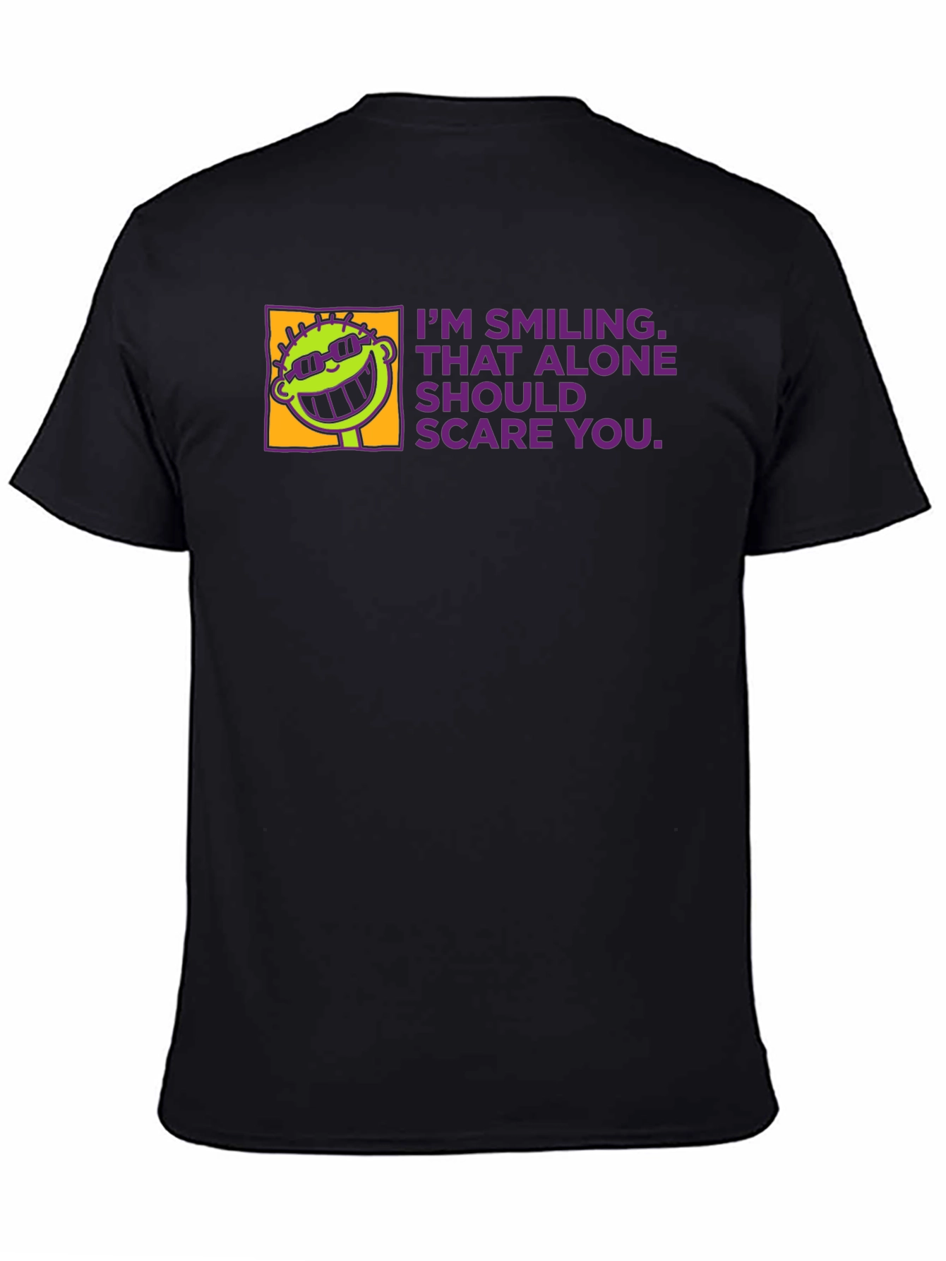 Smiling Alone Tee - Funny Graphic T-Shirt