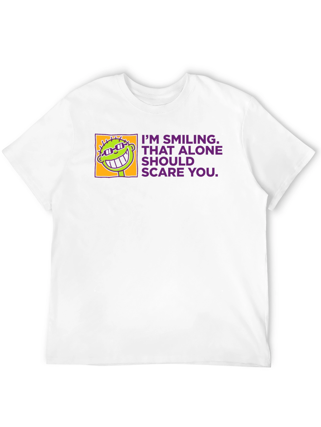 Smiling Alone Tee - Funny Graphic T-Shirt