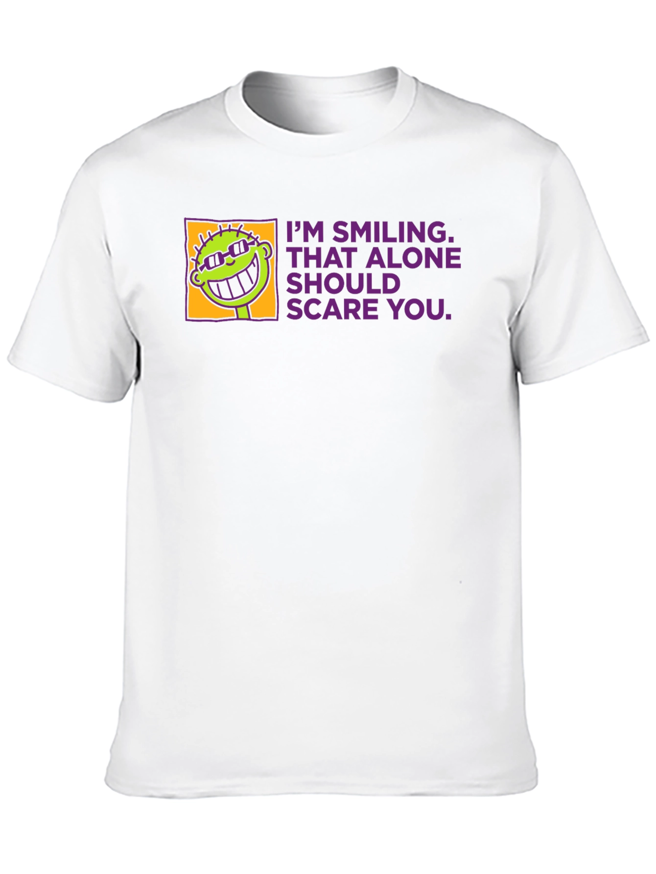 Smiling Alone Tee - Funny Graphic T-Shirt