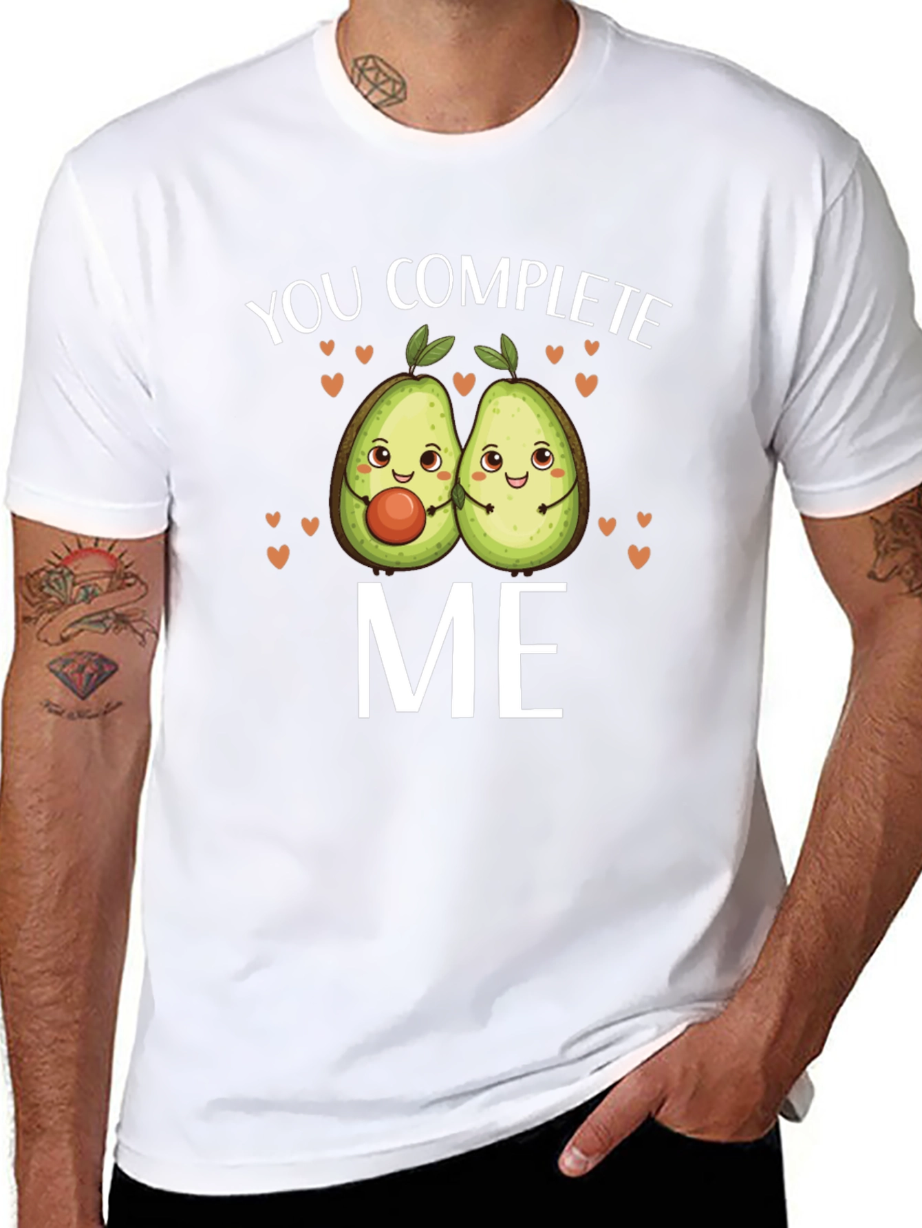 You Complete Me Avocado Graphic T-Shirt