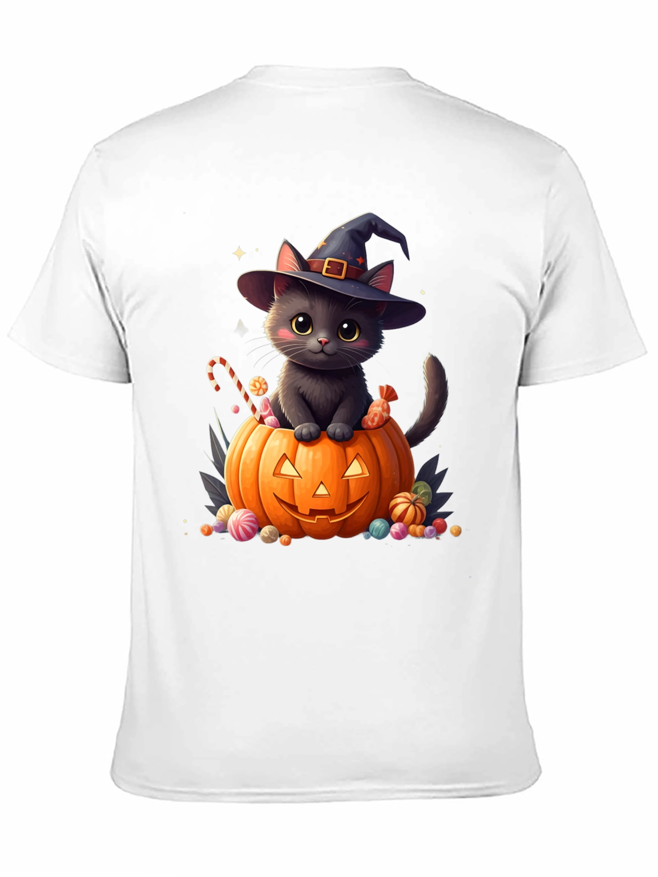 Halloween Cat Pumpkin T-Shirt
