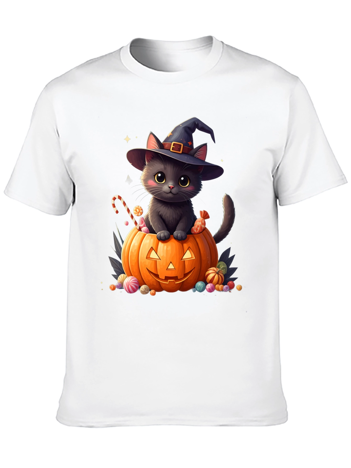 Halloween Cat Pumpkin T-Shirt