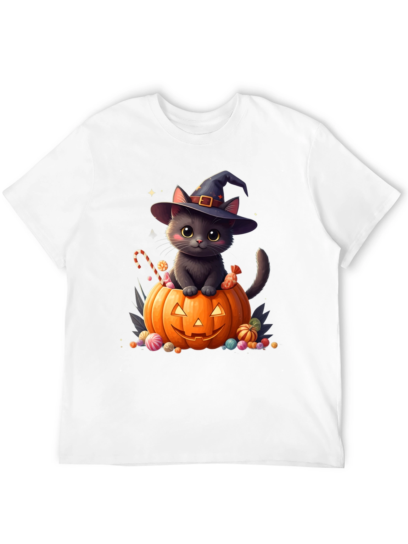 Halloween Cat Pumpkin T-Shirt