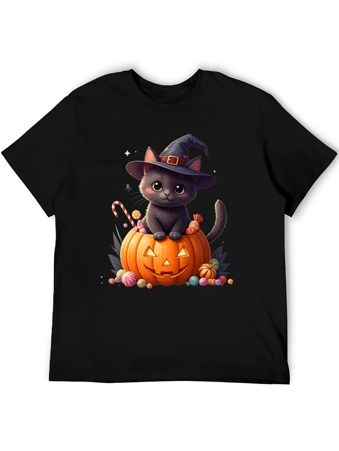 Halloween Cat Pumpkin T-Shirt