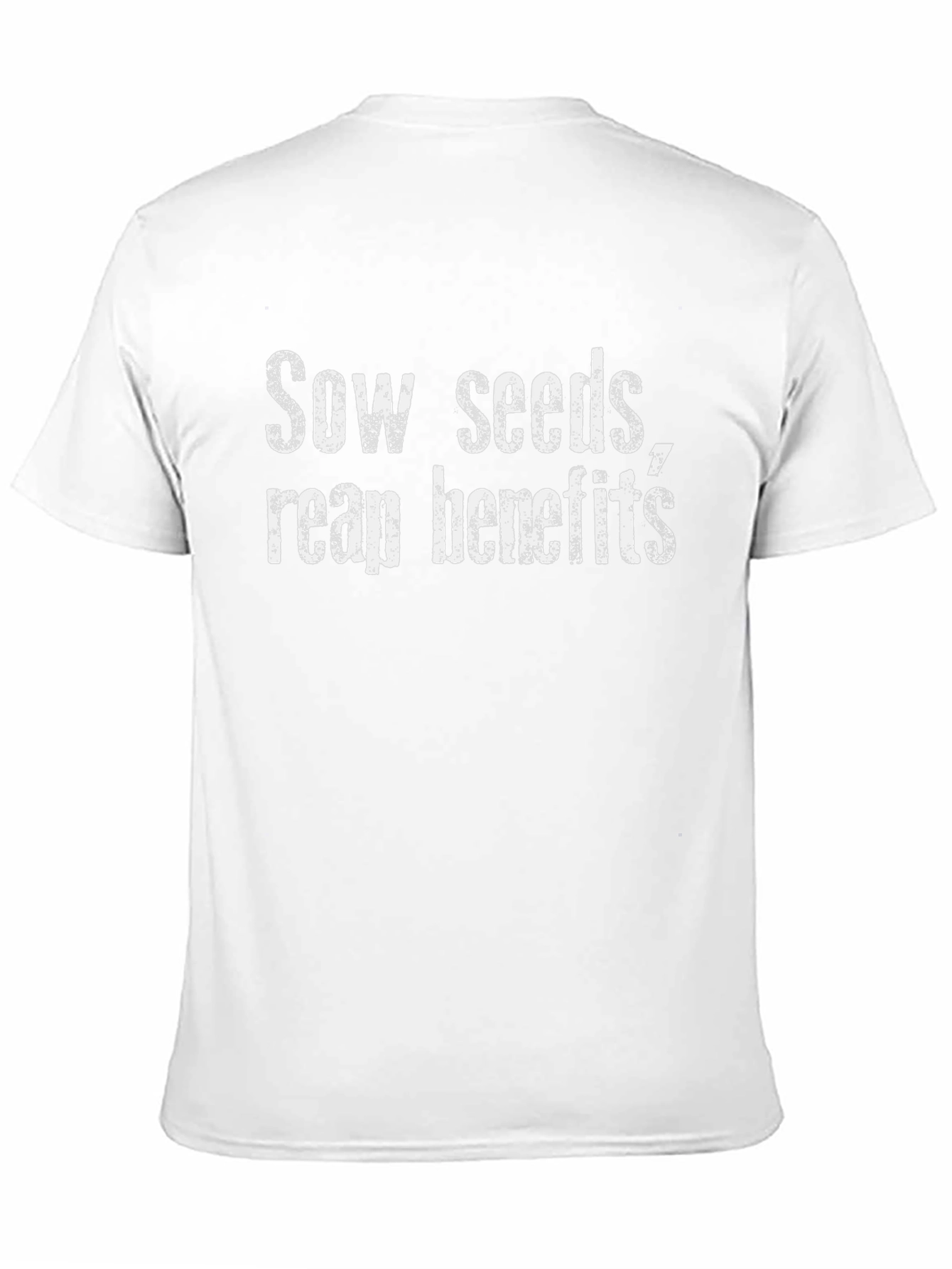 Sow Seeds Reap Benefits Black T-Shirt