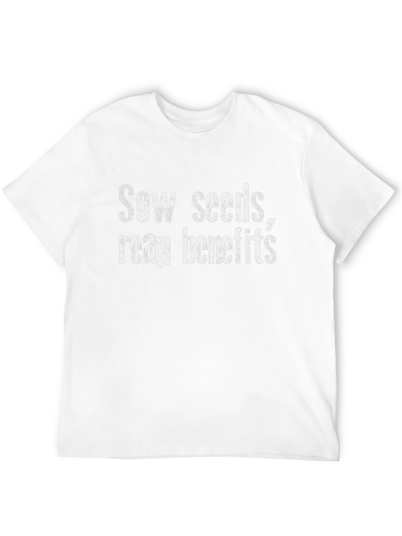 Sow Seeds Reap Benefits Black T-Shirt