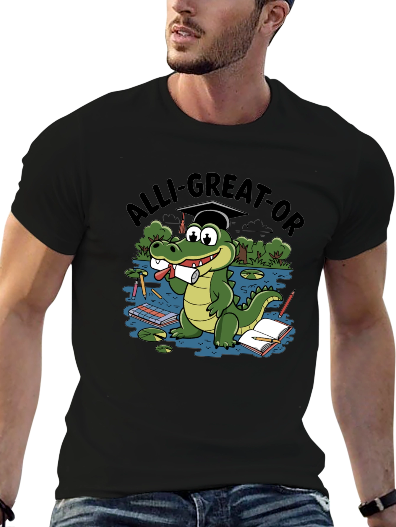Alli-Great-Or Graduation Alligator T-Shirt