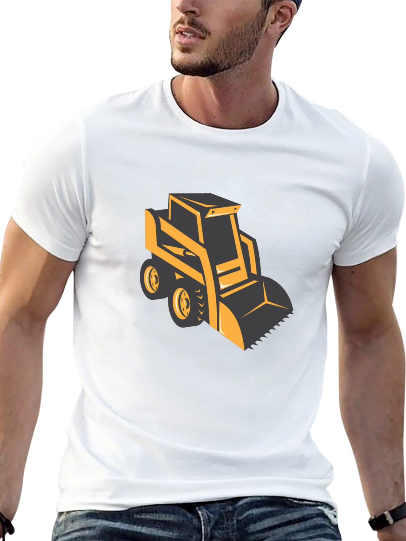 Bulldozer Graphic Tee - Heavy Equipment Shirt