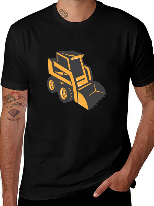 Bulldozer Graphic Tee - Heavy Equipment Shirt