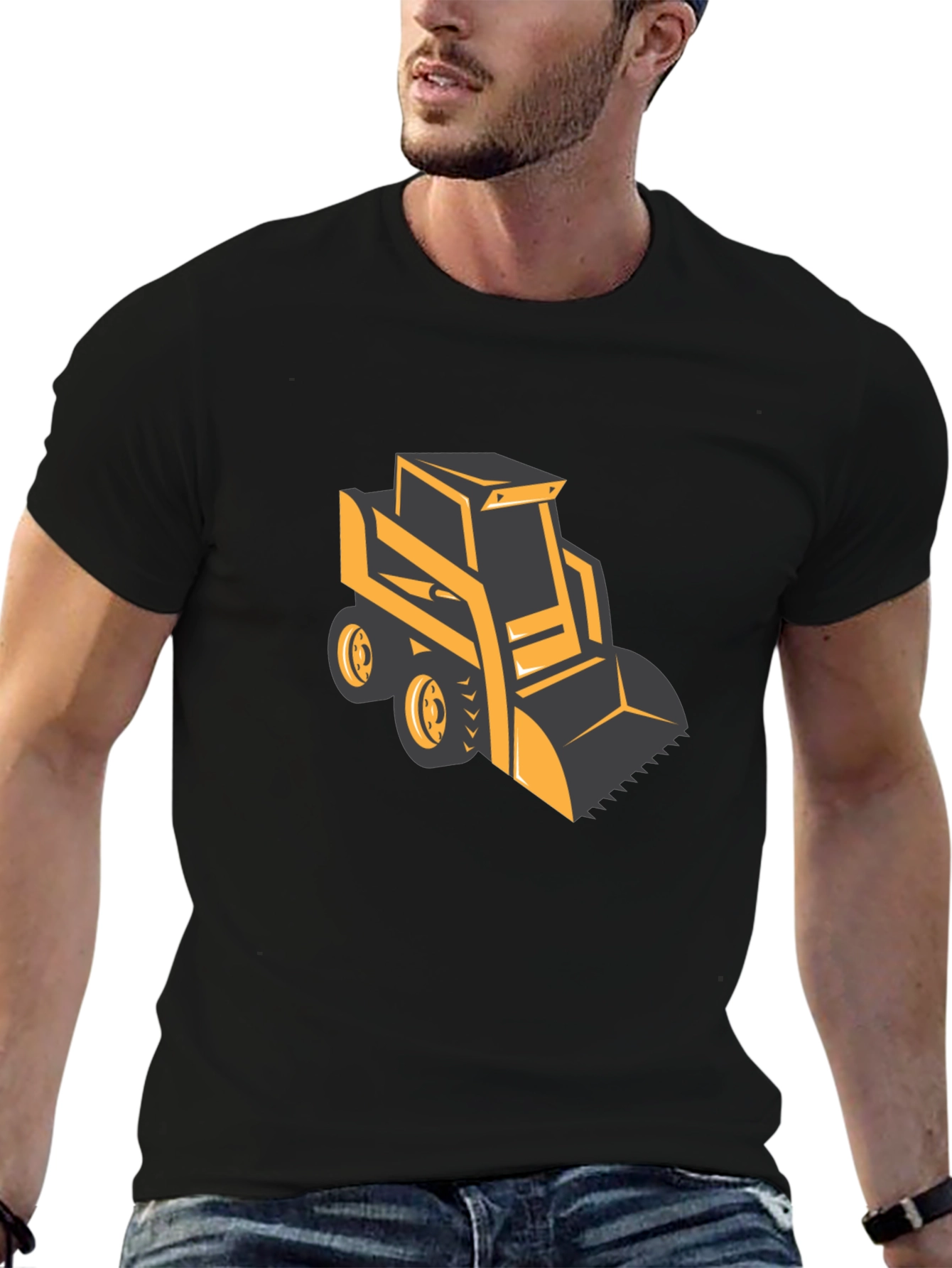 Bulldozer Graphic Tee - Heavy Equipment Shirt