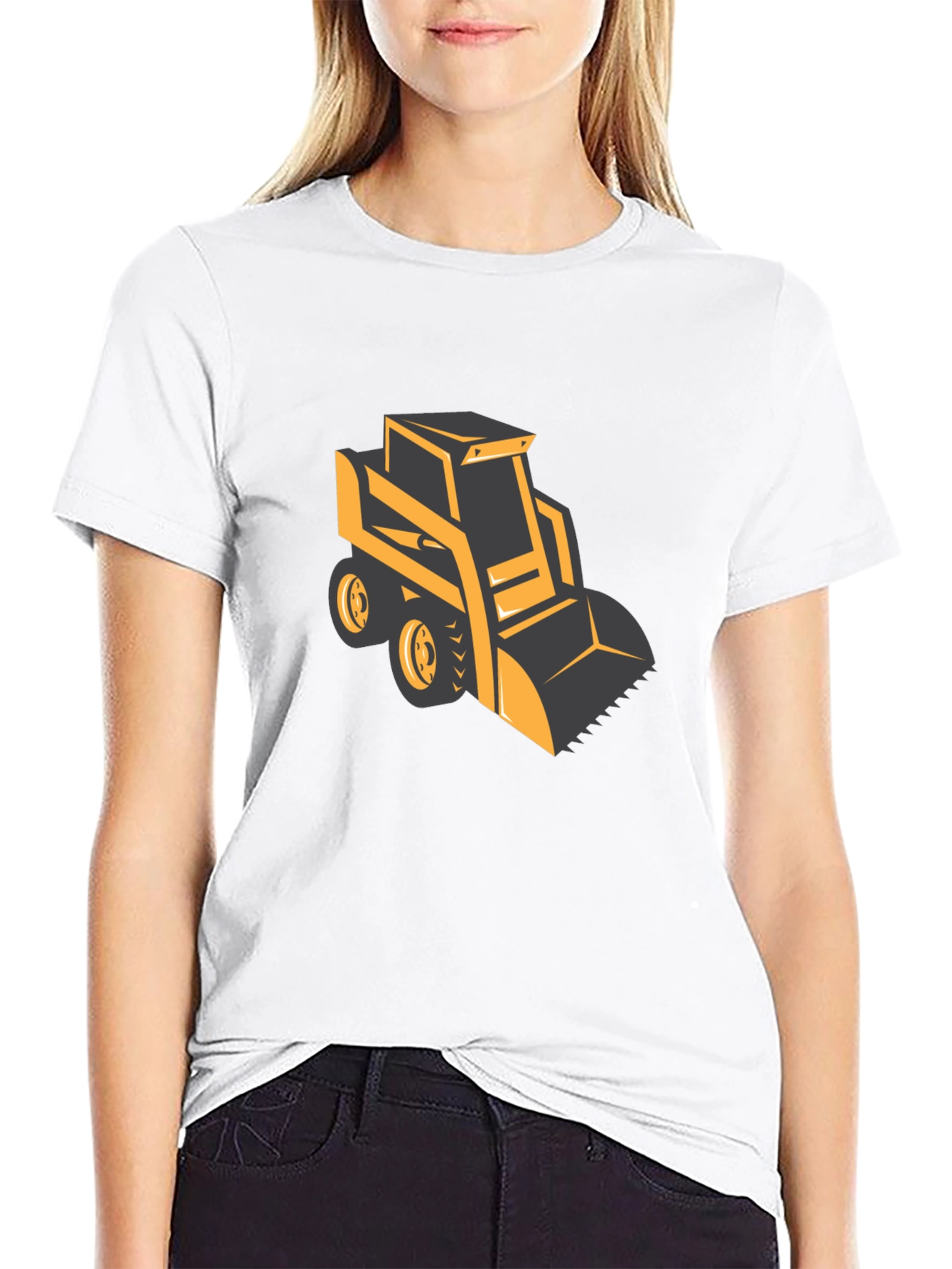 Bulldozer Graphic Tee - Heavy Equipment Shirt