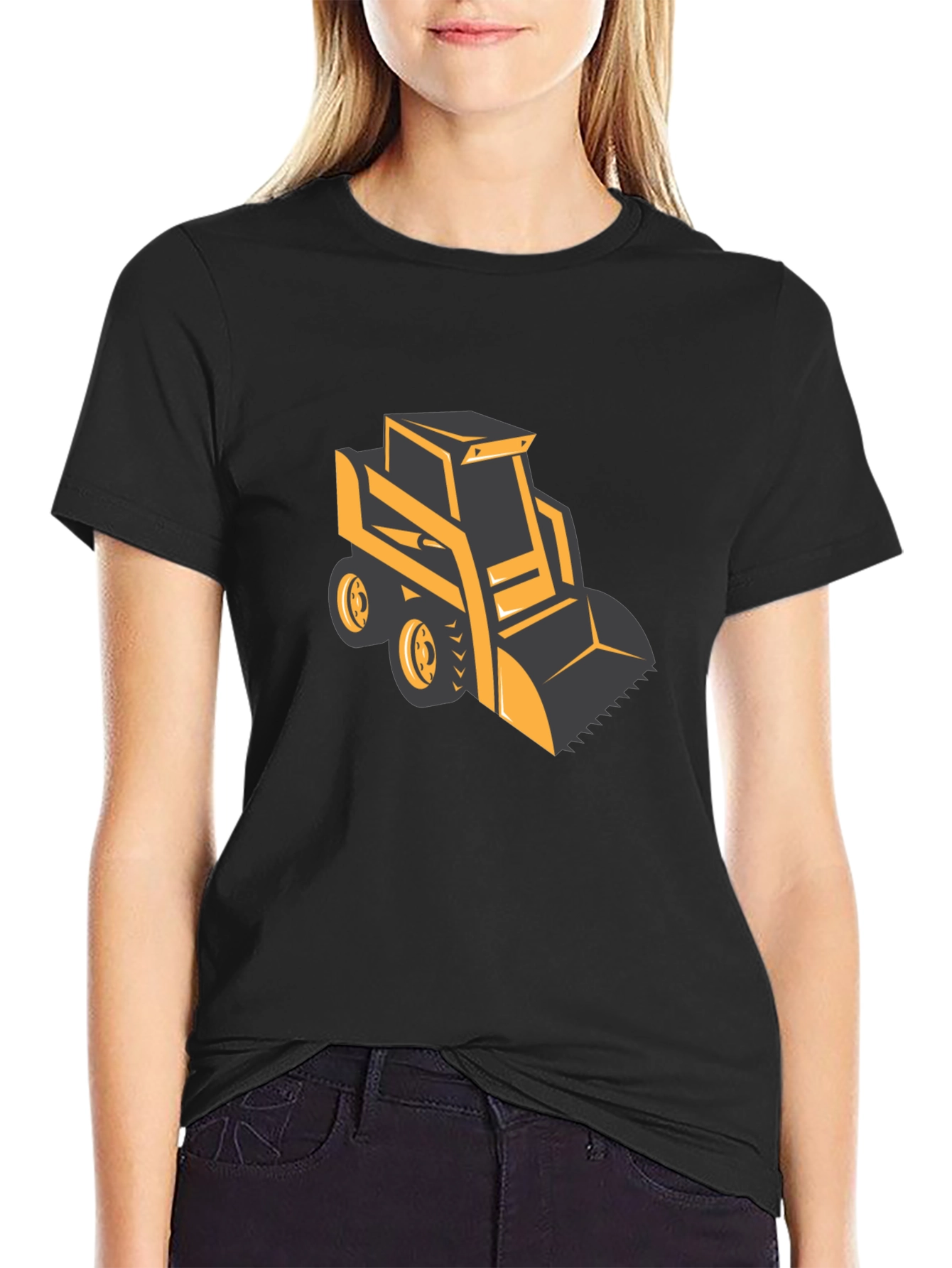 Bulldozer Graphic Tee - Heavy Equipment Shirt