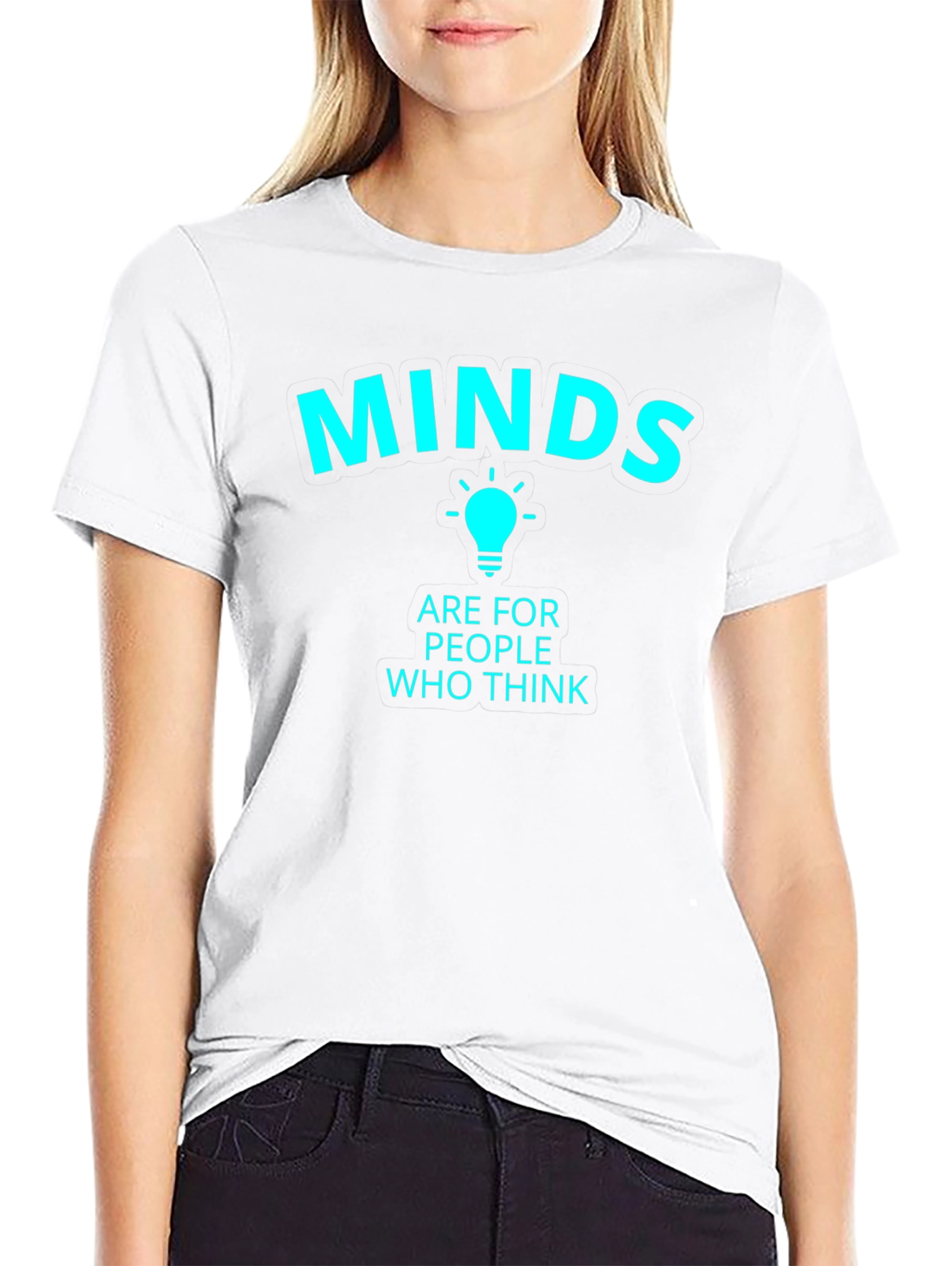 Minds Are For People Who Think Black T-Shirt