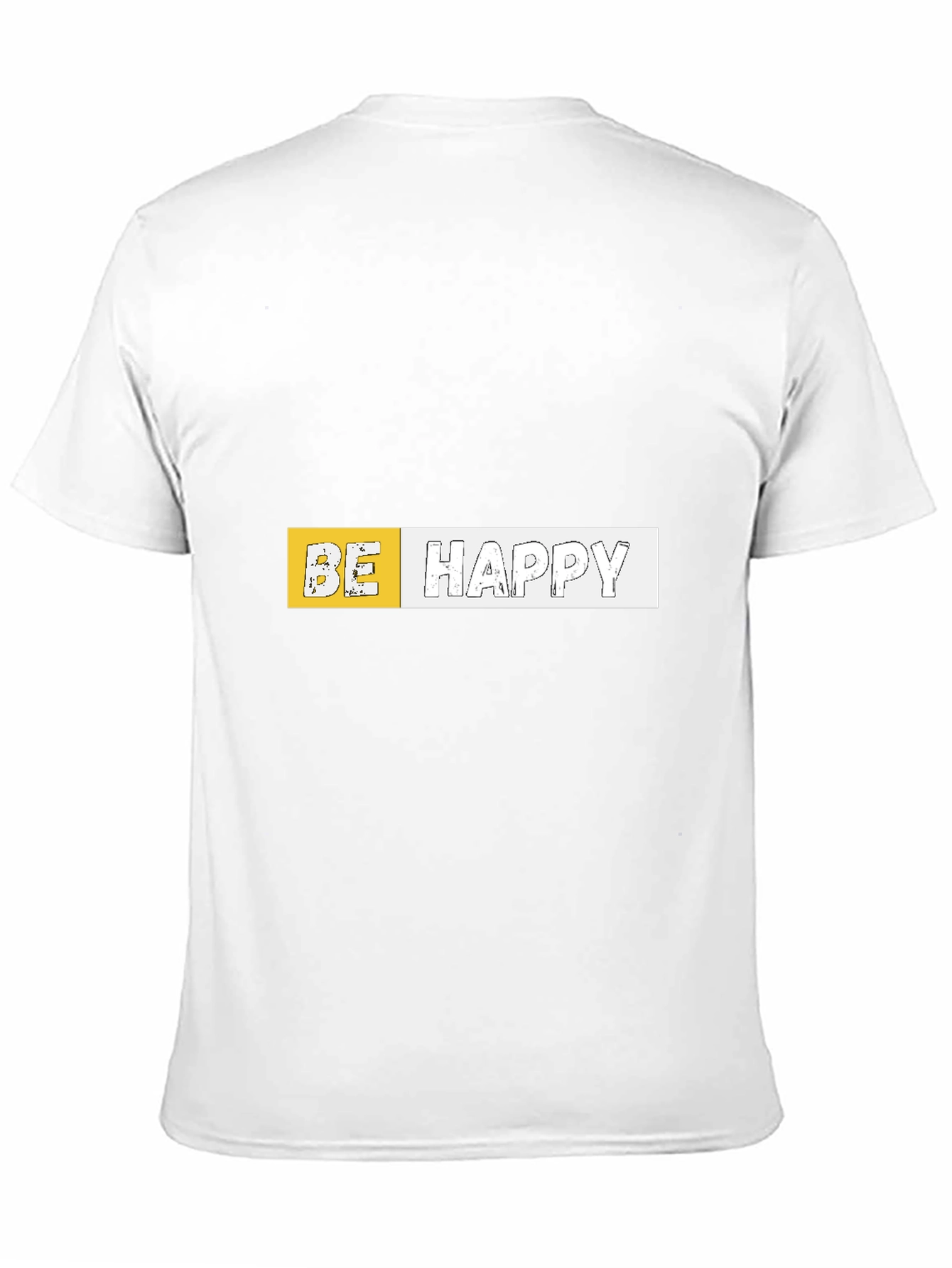 Be Happy Graphic Black T-Shirt