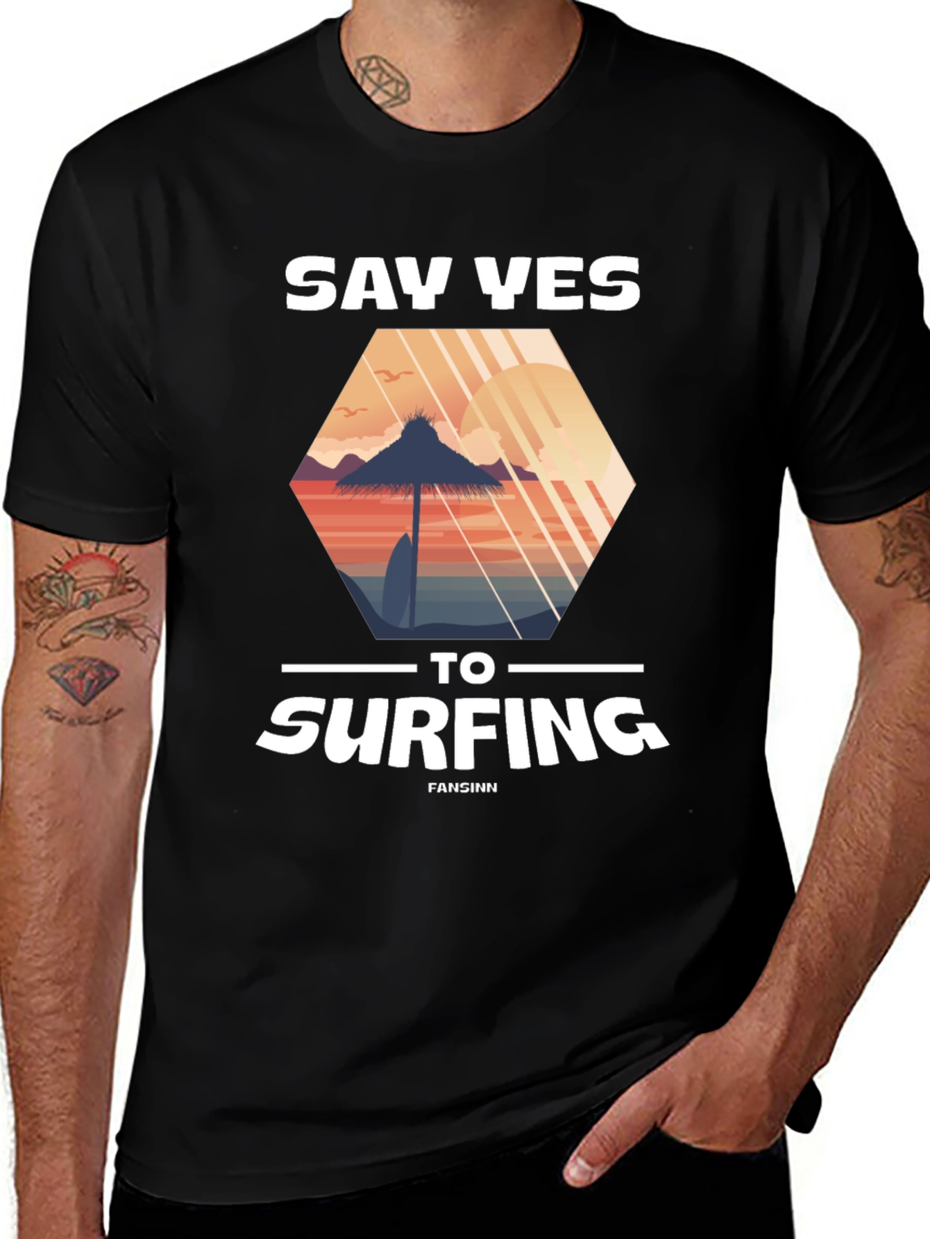 Say Yes to Surfing Graphic Tee - Beach Vibes