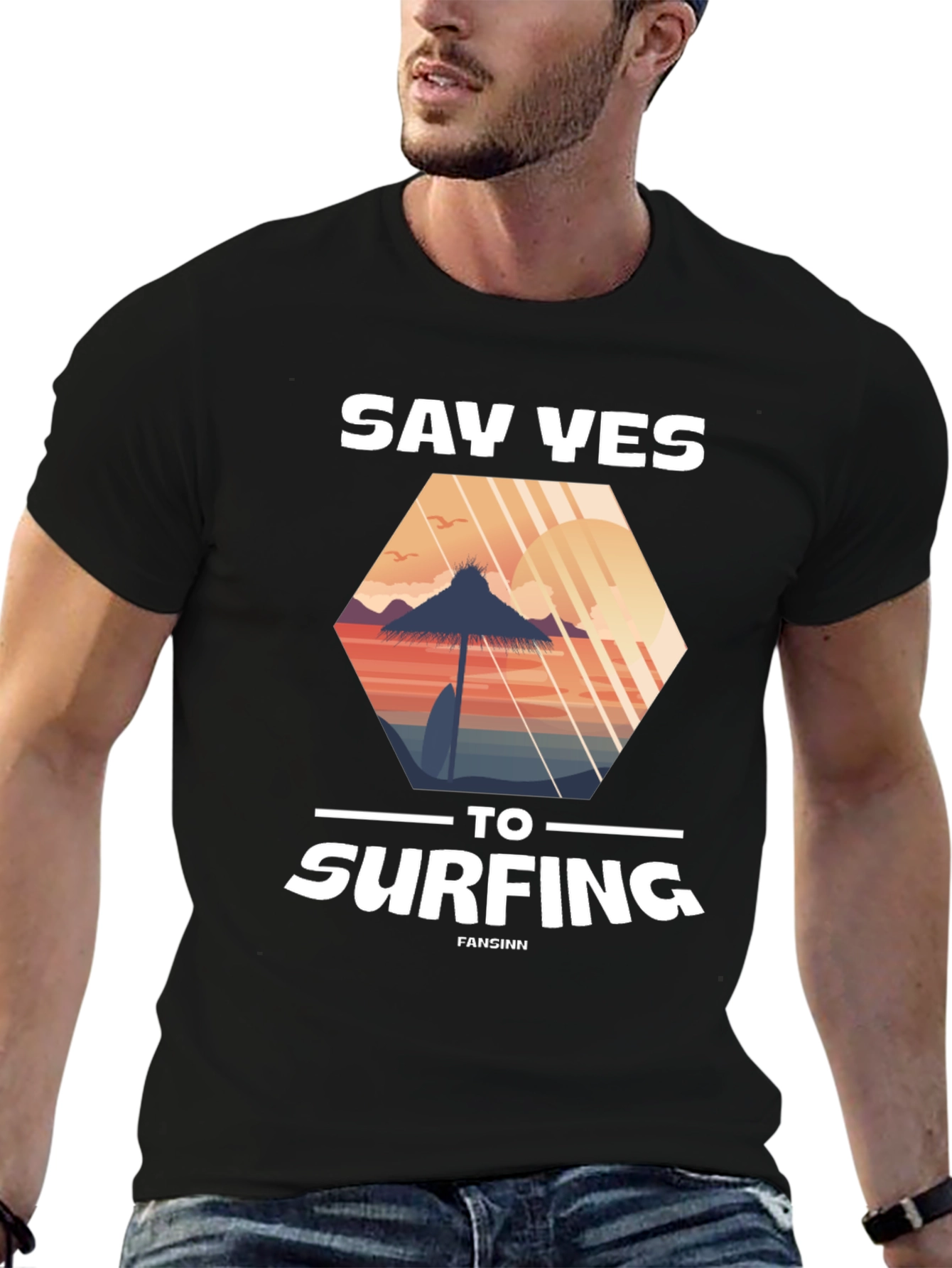 Say Yes to Surfing Graphic Tee - Beach Vibes