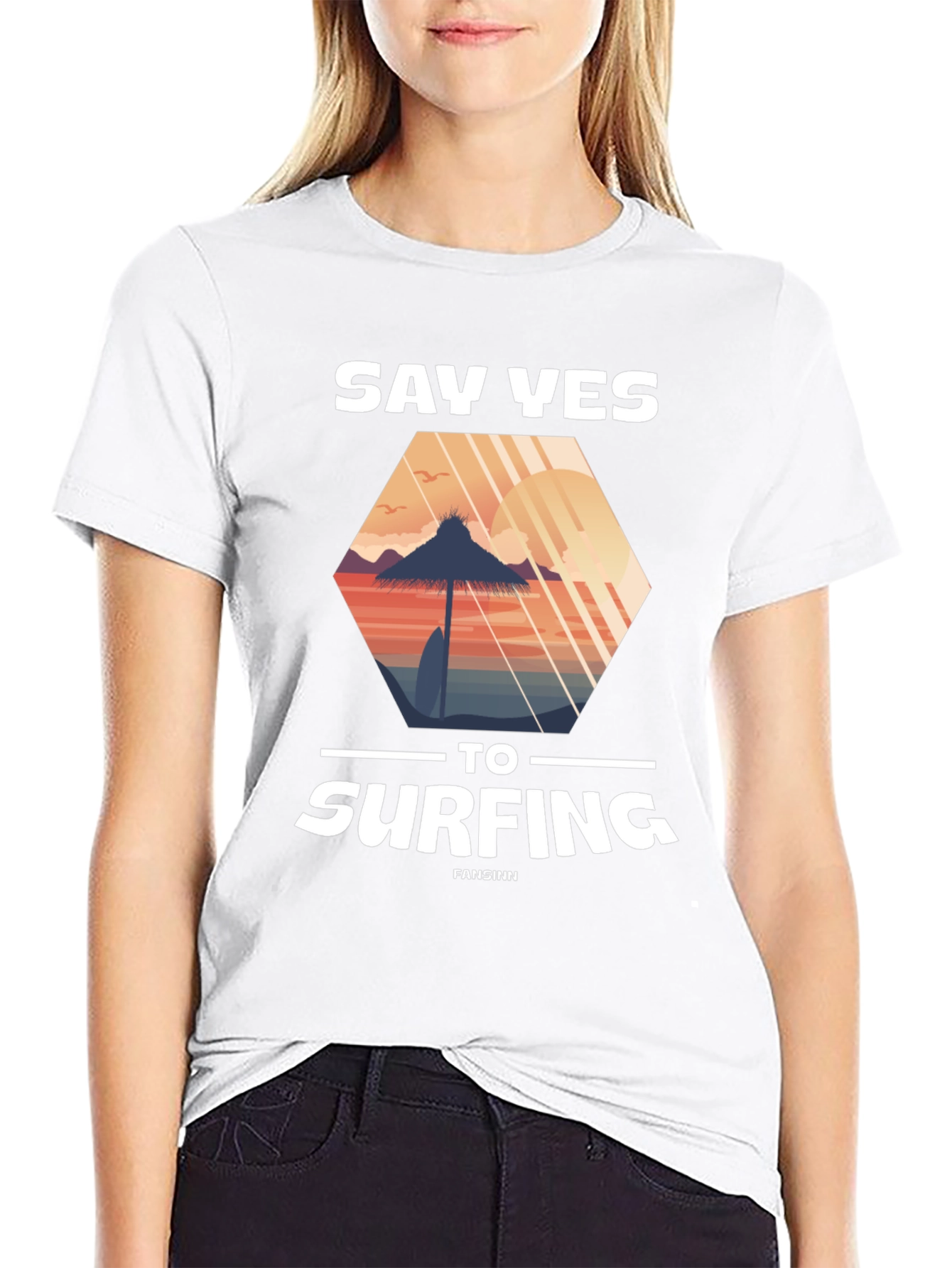 Say Yes to Surfing Graphic Tee - Beach Vibes