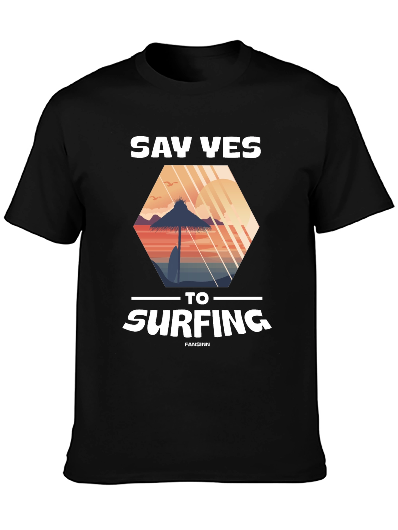Say Yes to Surfing Graphic Tee - Beach Vibes