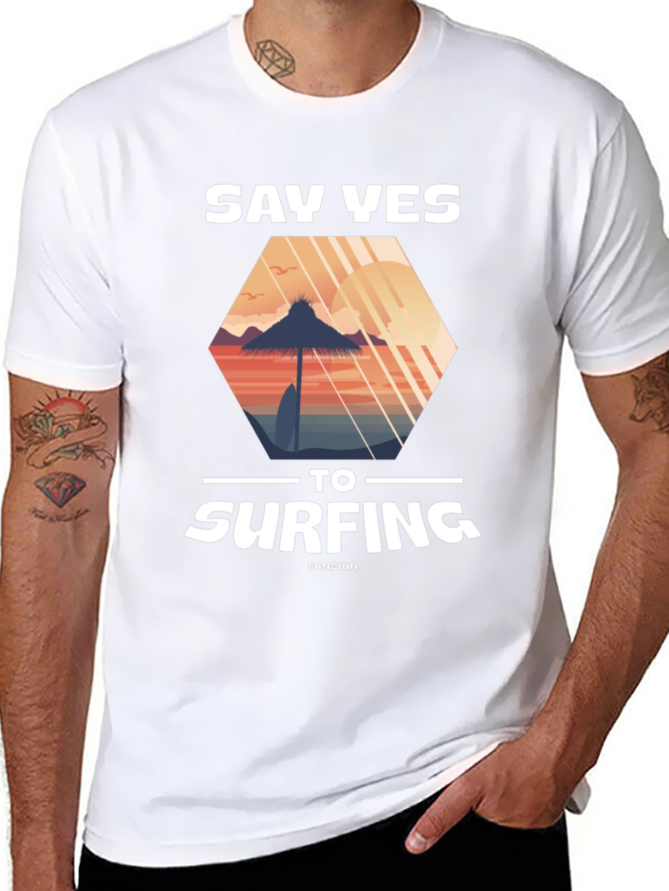 Say Yes to Surfing Graphic Tee - Beach Vibes