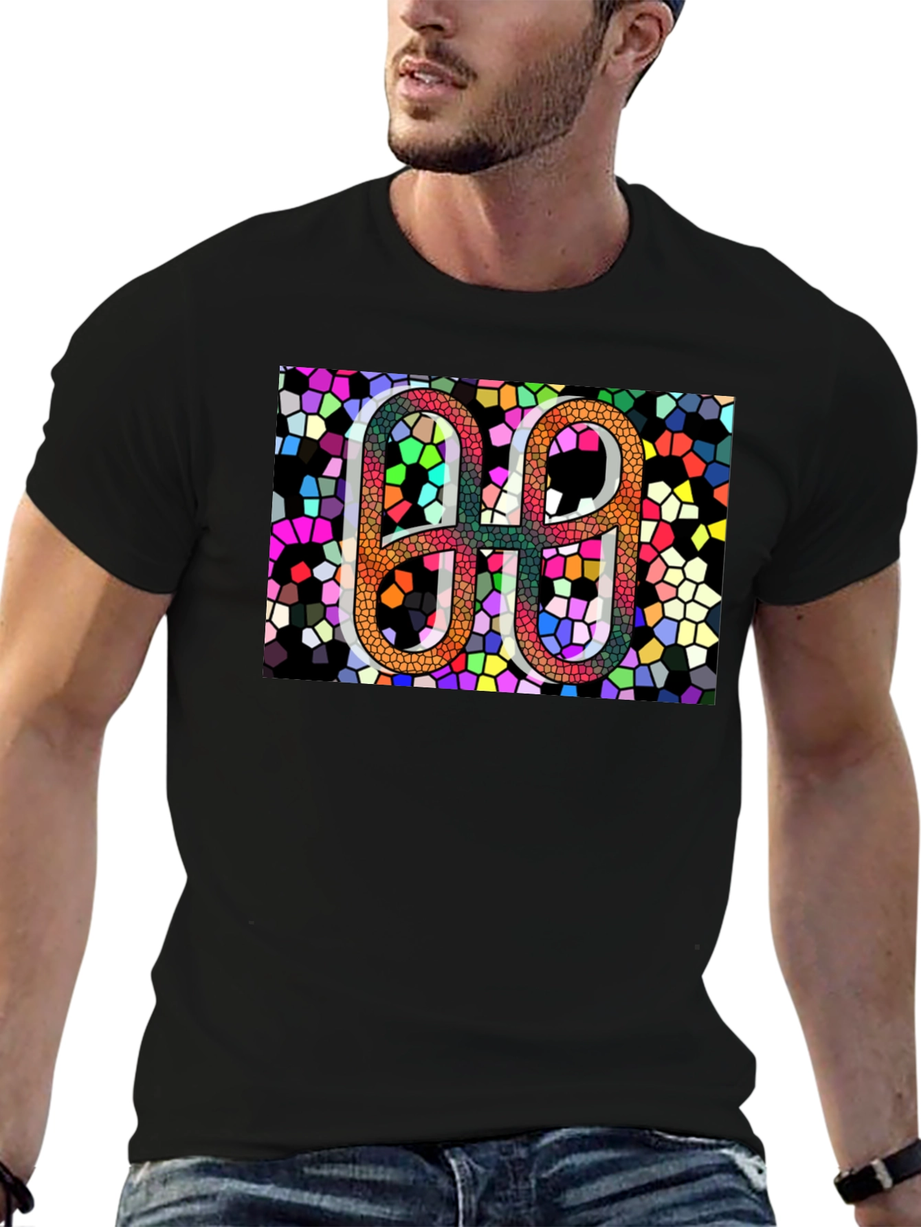 Abstract Mosaic Number T-Shirt