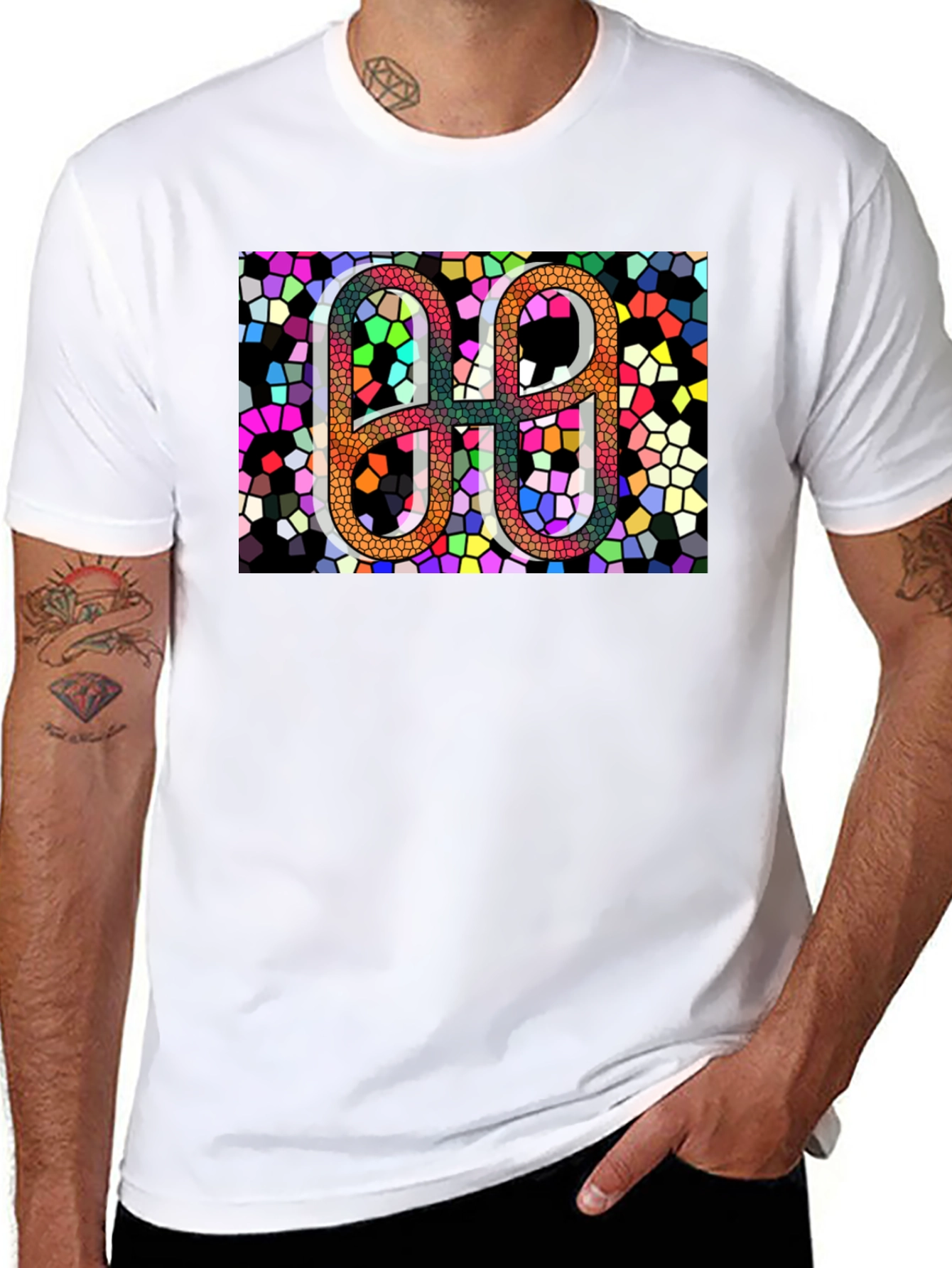 Abstract Mosaic Number T-Shirt